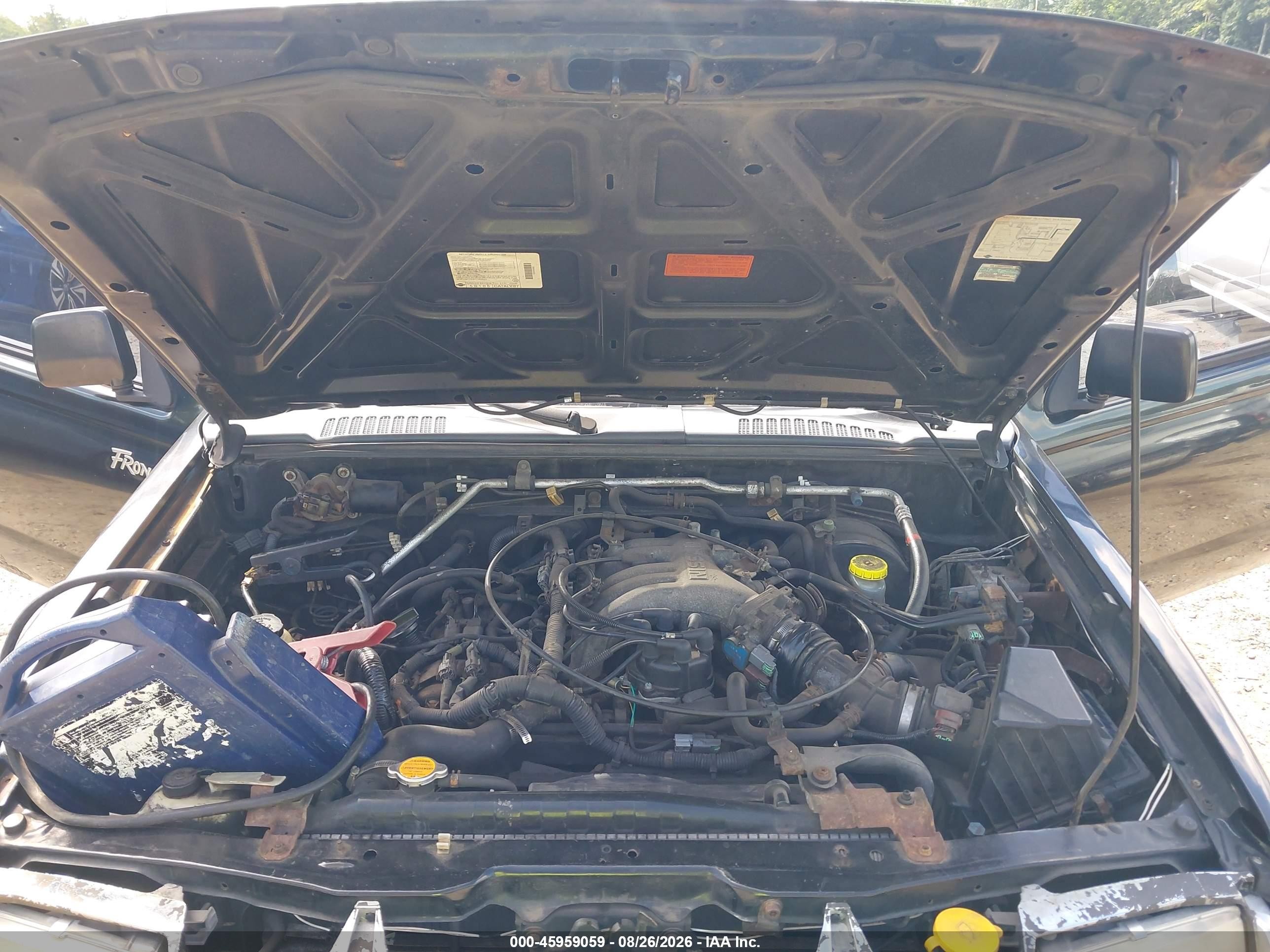 2000 Nissan Frontier Se-v6/xe-v6 Черный vin: 1N6ED26Y7YC361493
