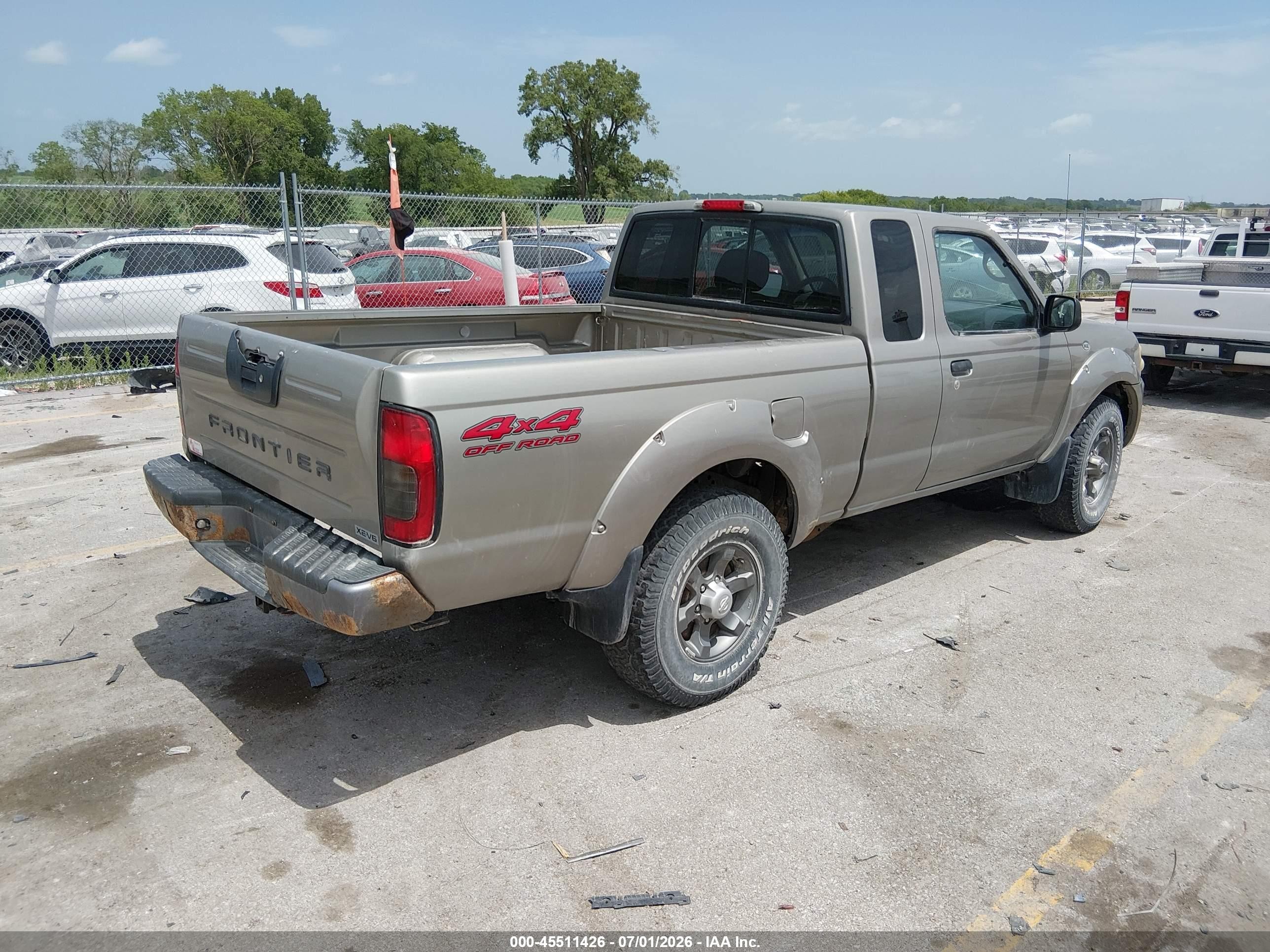 2003 Nissan Frontier Xe-v6 Burgundy vin: 1N6ED26YX3C424756