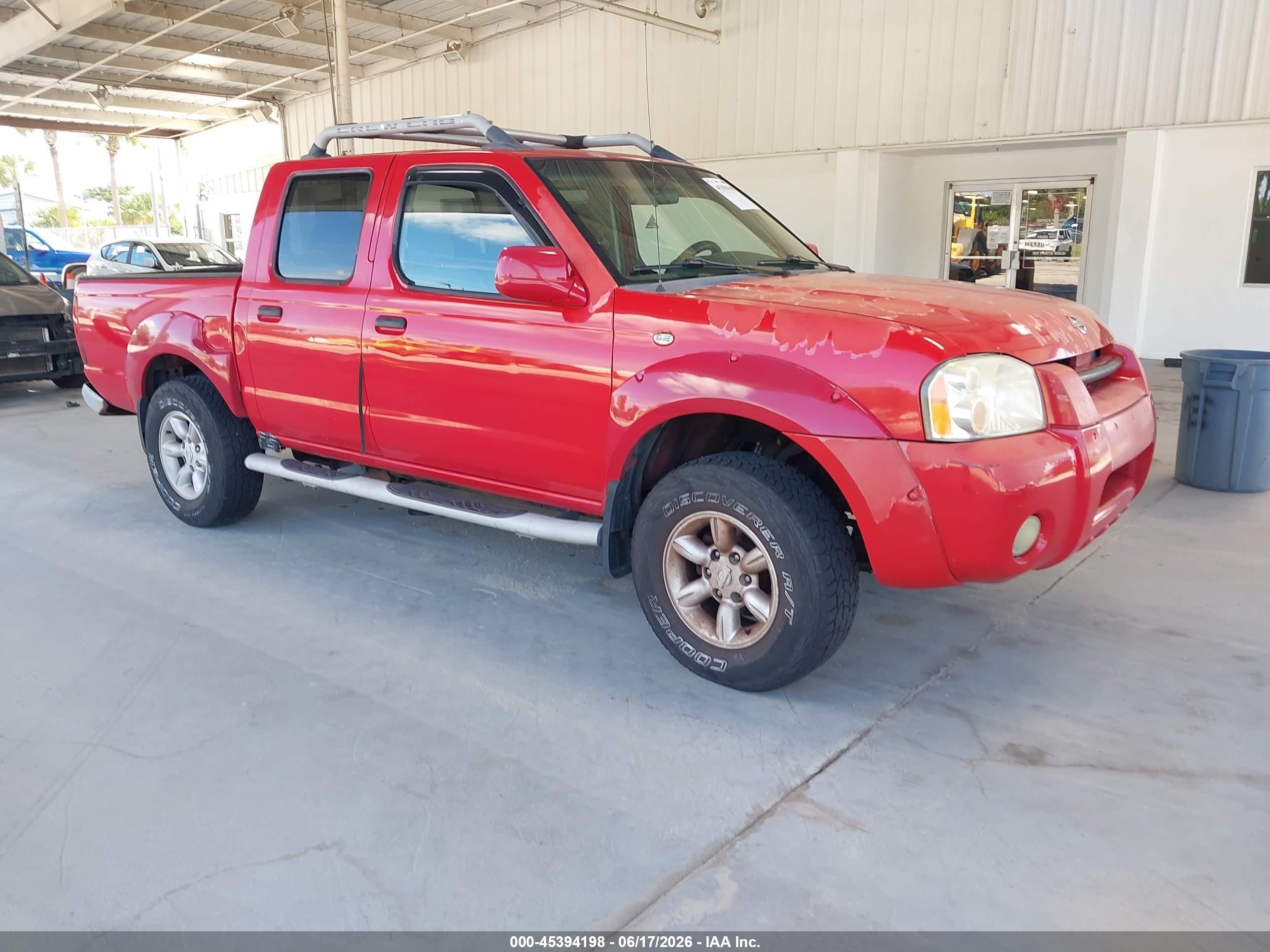 2001 Nissan Frontier Se-v6 Red vin: 1N6ED27T01C327582