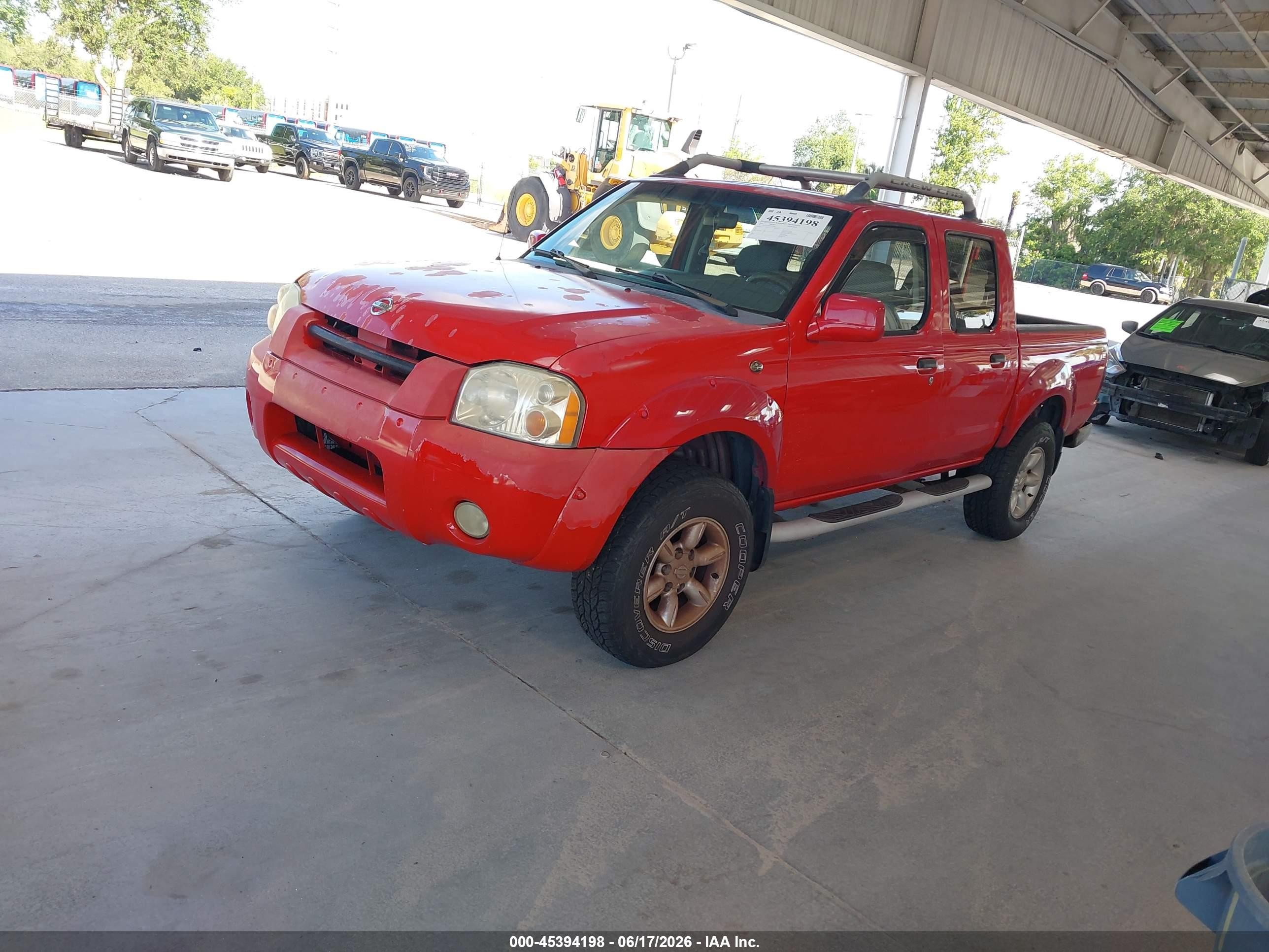 2001 Nissan Frontier Se-v6 Красный vin: 1N6ED27T01C327582
