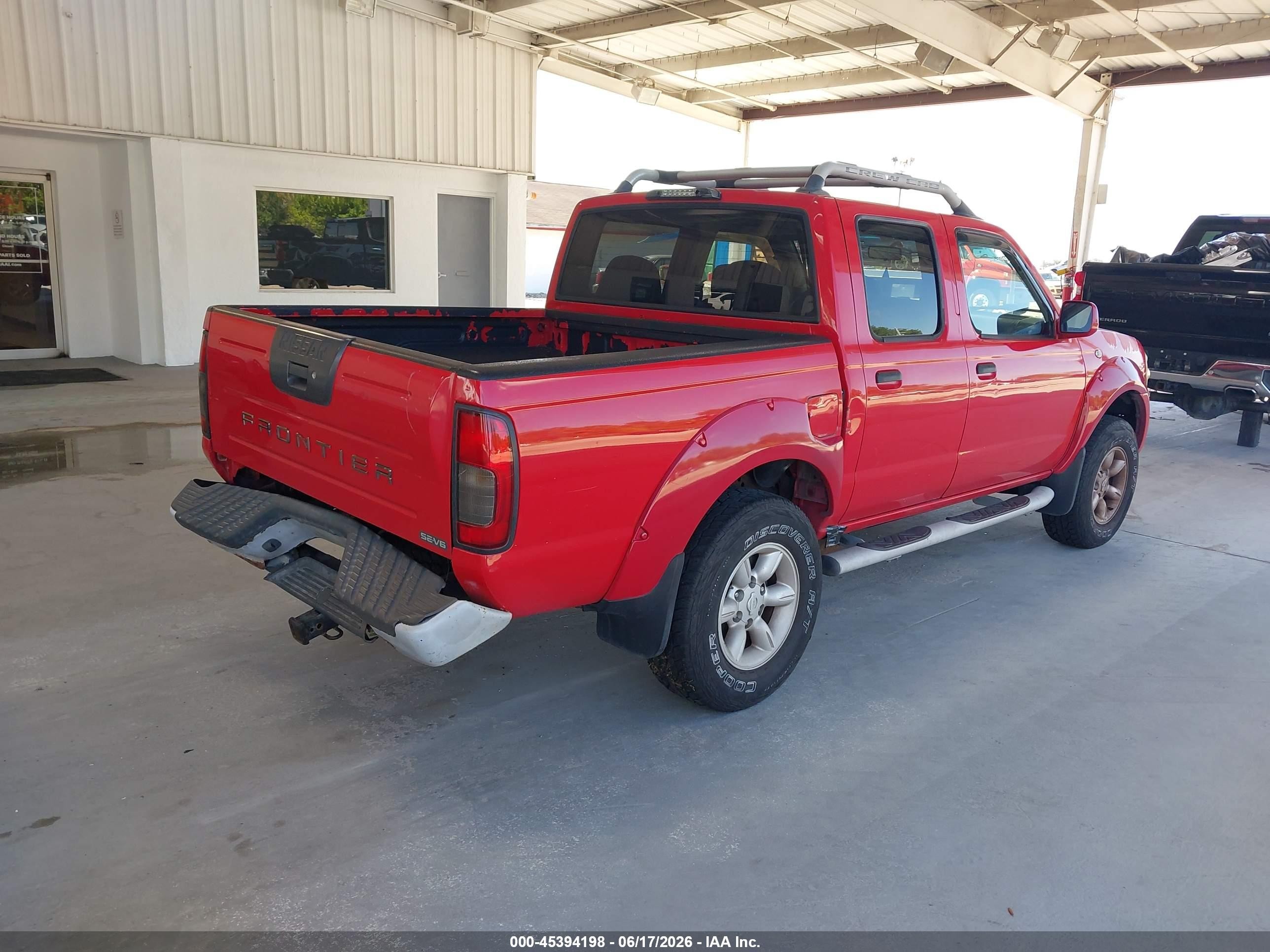 2001 Nissan Frontier Se-v6 Красный vin: 1N6ED27T01C327582
