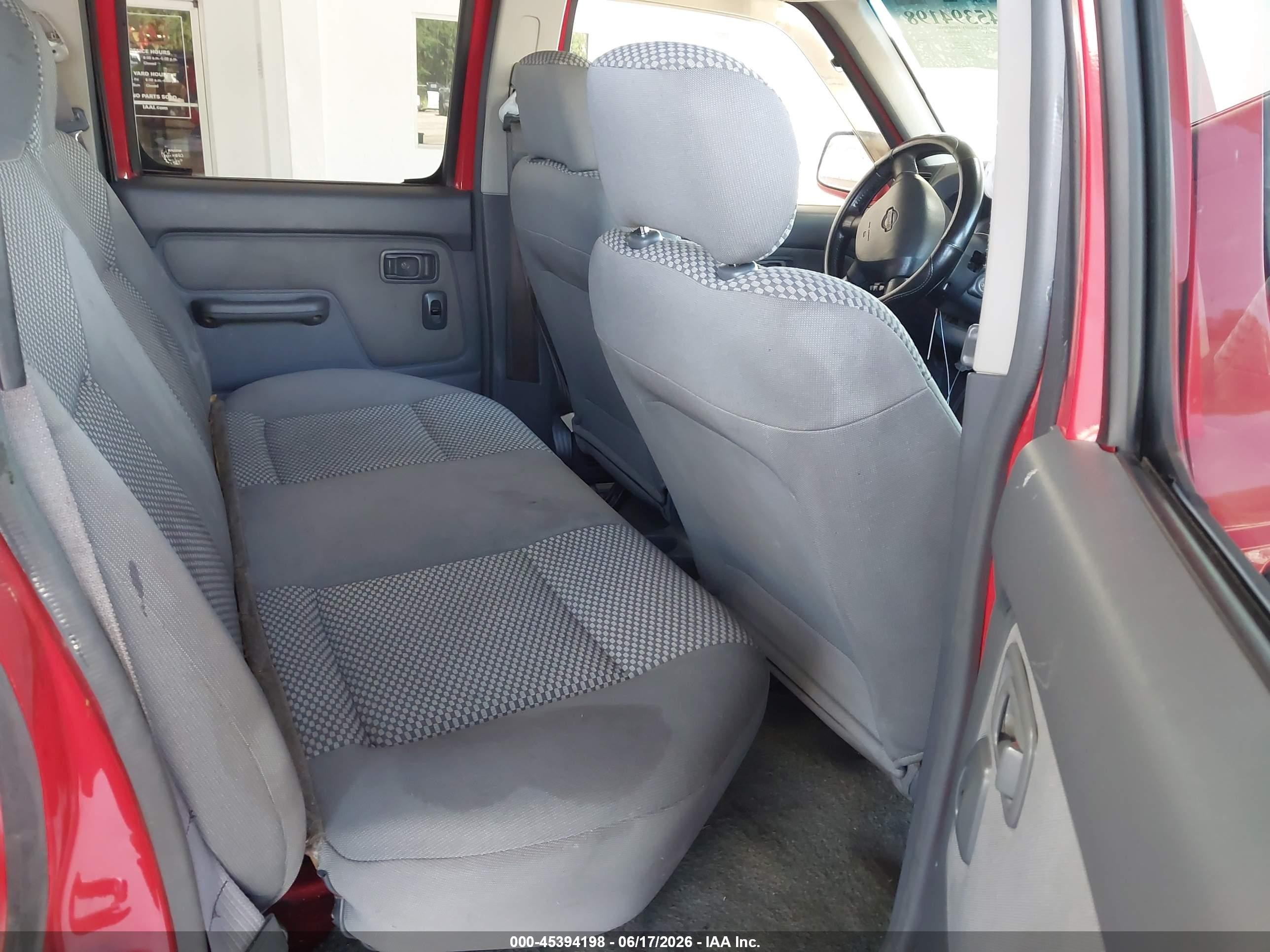 2001 Nissan Frontier Se-v6 Красный vin: 1N6ED27T01C327582
