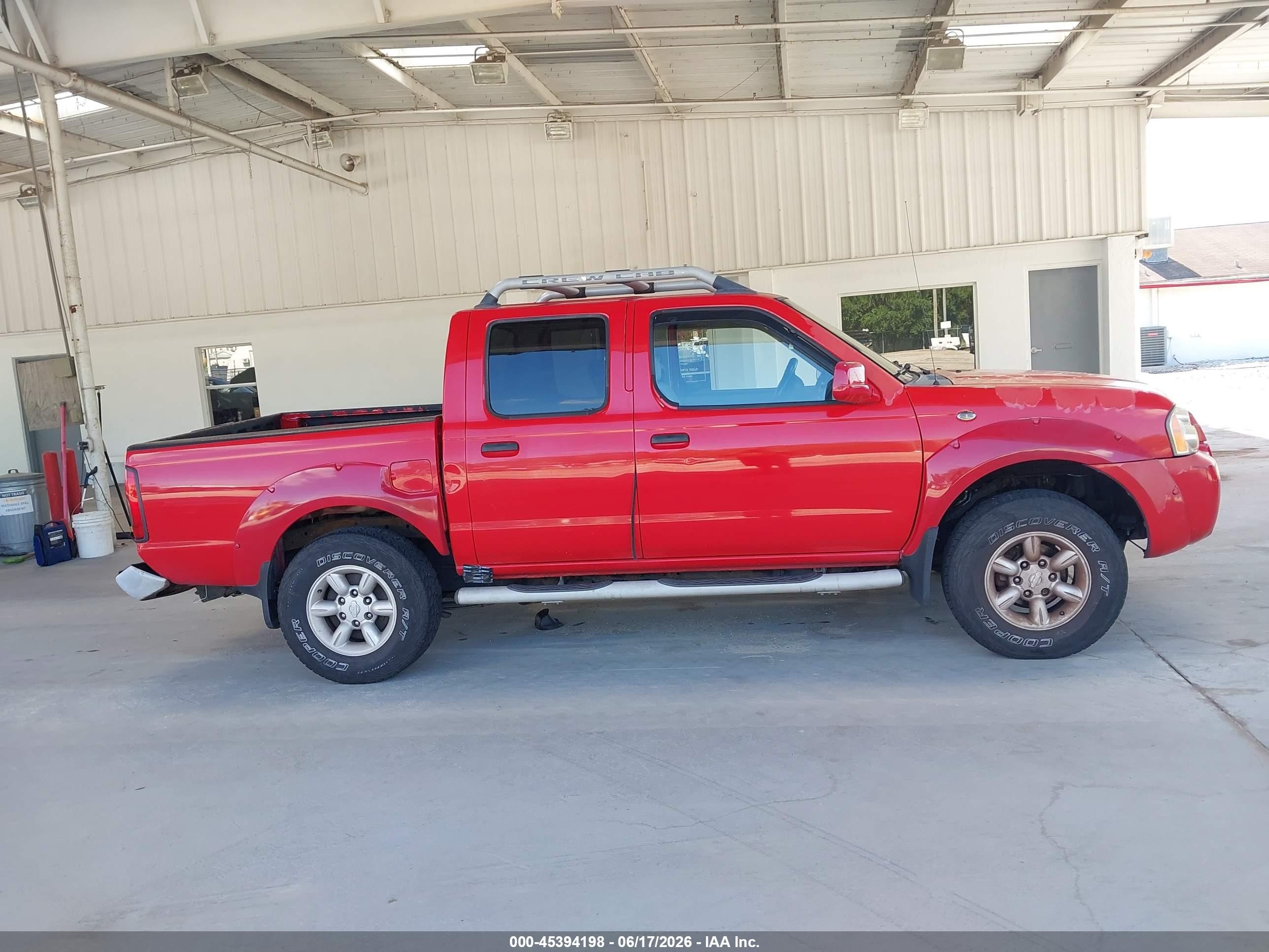 2001 Nissan Frontier Se-v6 Красный vin: 1N6ED27T01C327582