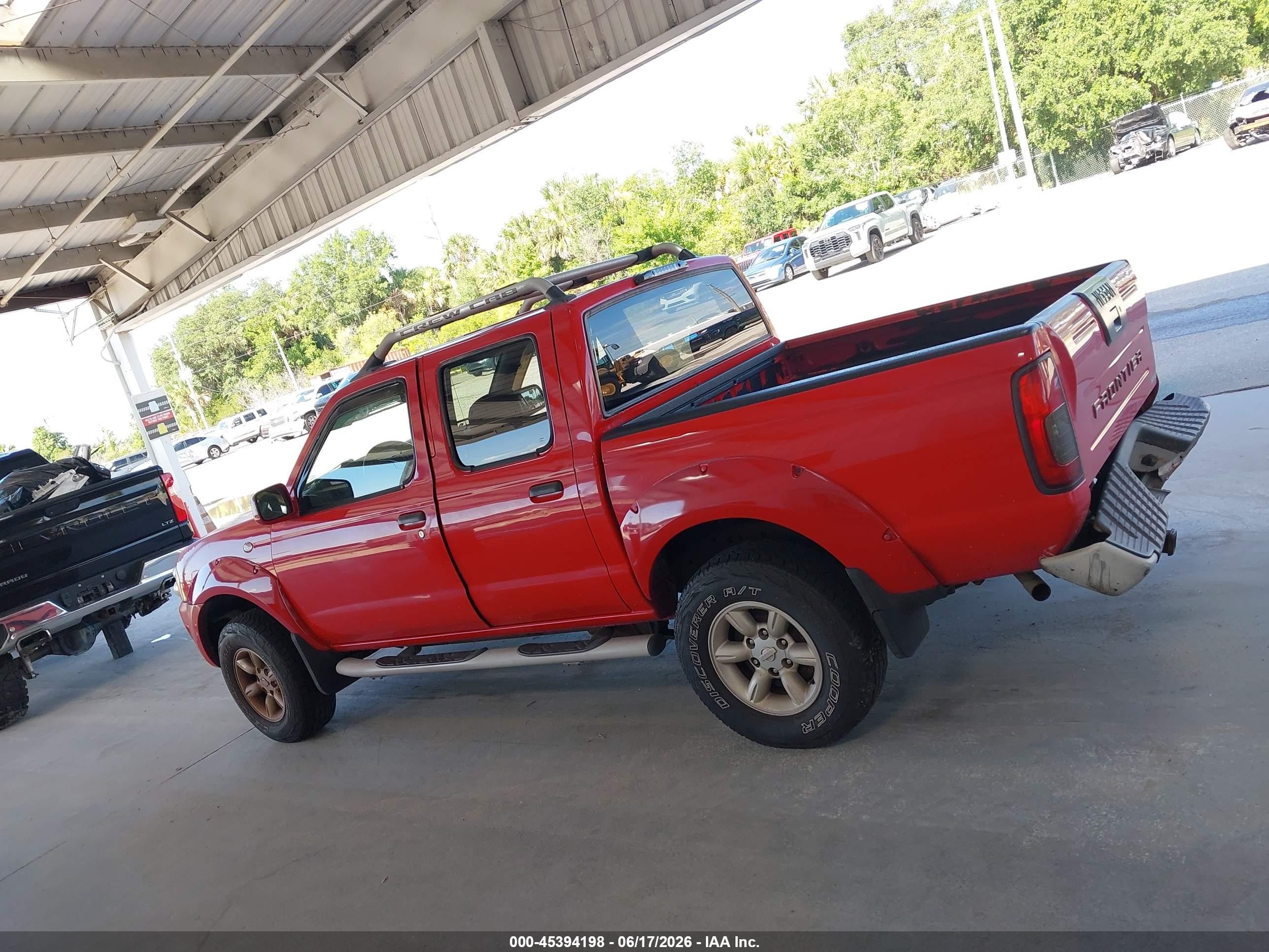 2001 Nissan Frontier Se-v6 Красный vin: 1N6ED27T01C327582