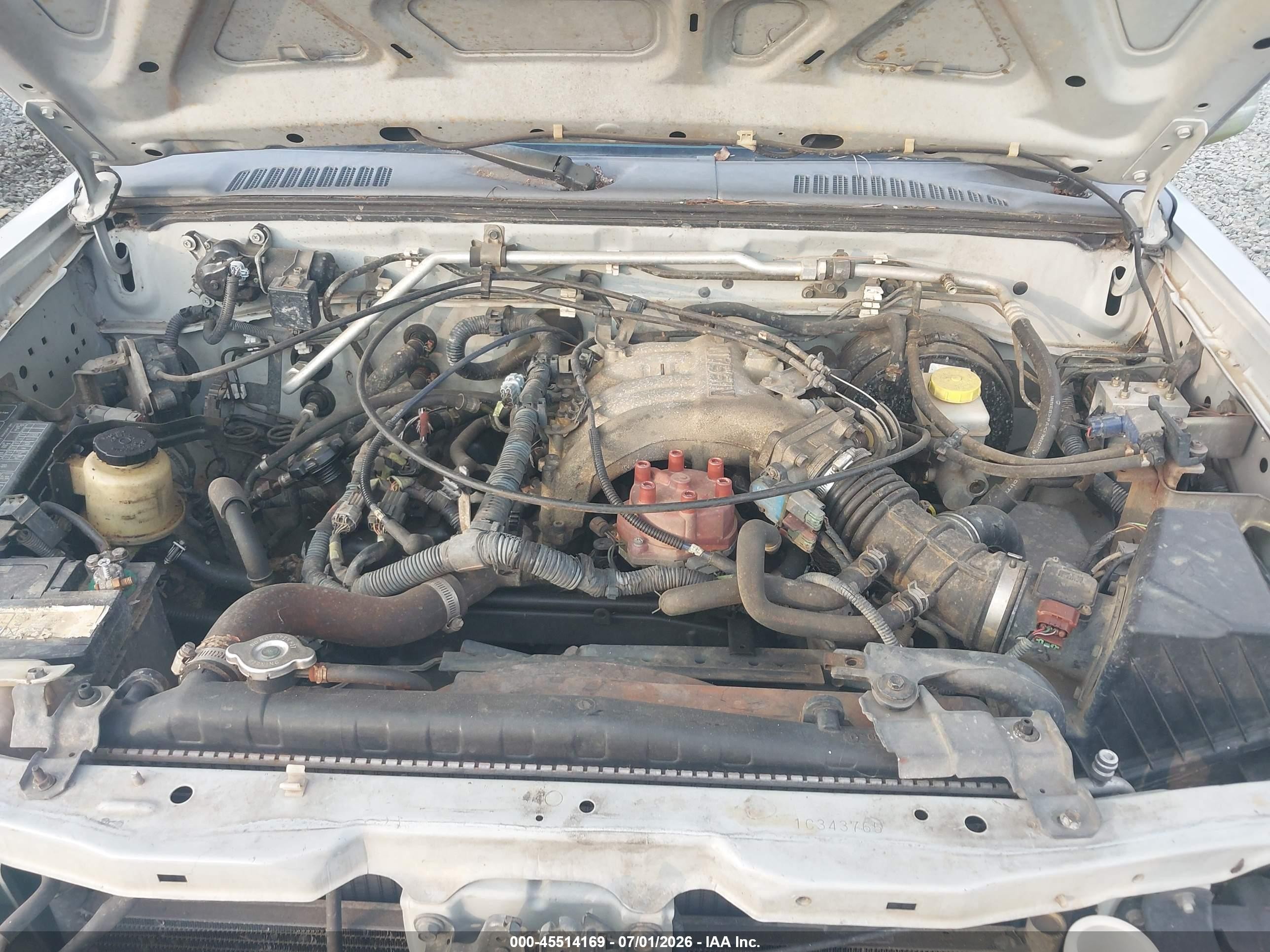 2001 Nissan Frontier Se-v6 Silver vin: 1N6ED27T01C343765