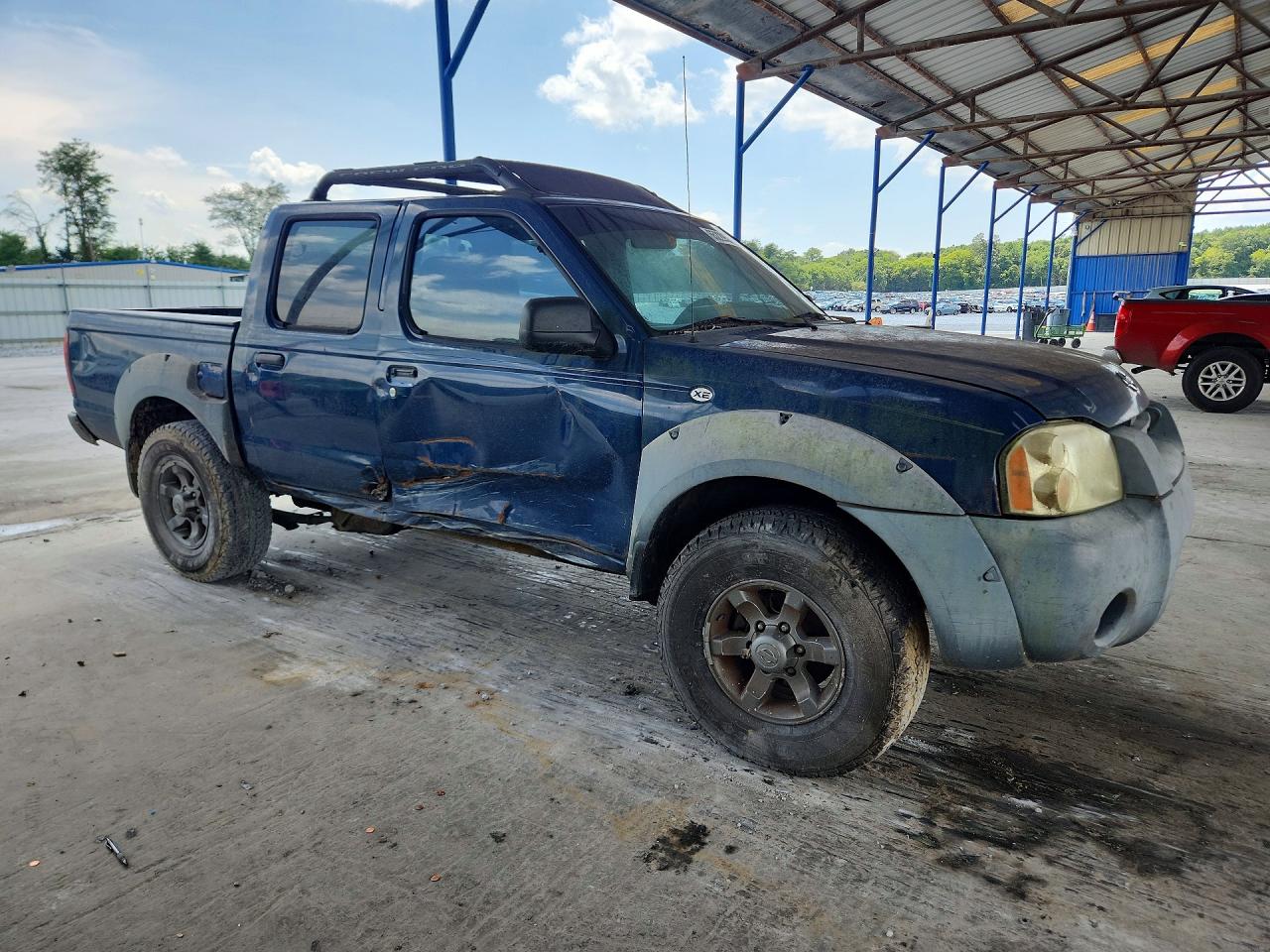 2001 Nissan Frontier Xe Blue vin: 1N6ED27T01C373963