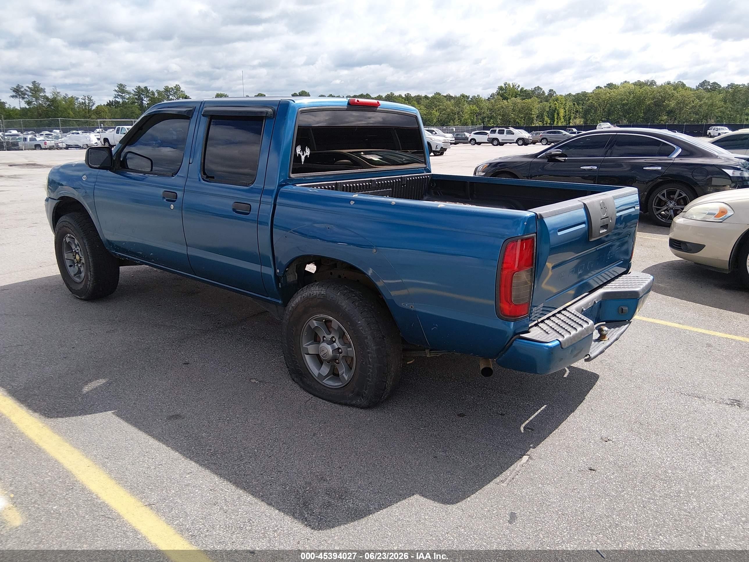 2001 Nissan Frontier Xe-v6 Blue vin: 1N6ED27T01C377480