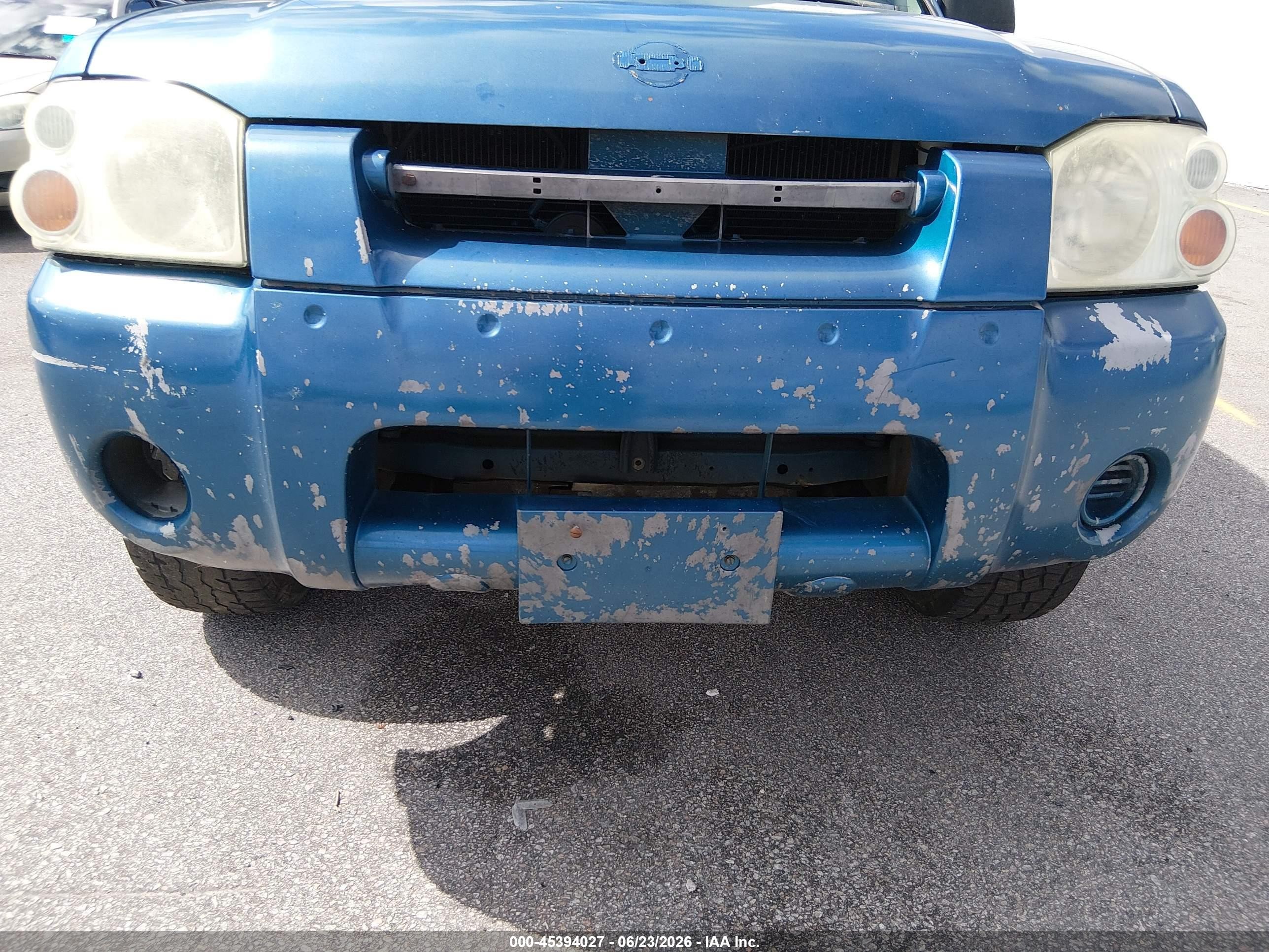 2001 Nissan Frontier Xe-v6 Blue vin: 1N6ED27T01C377480