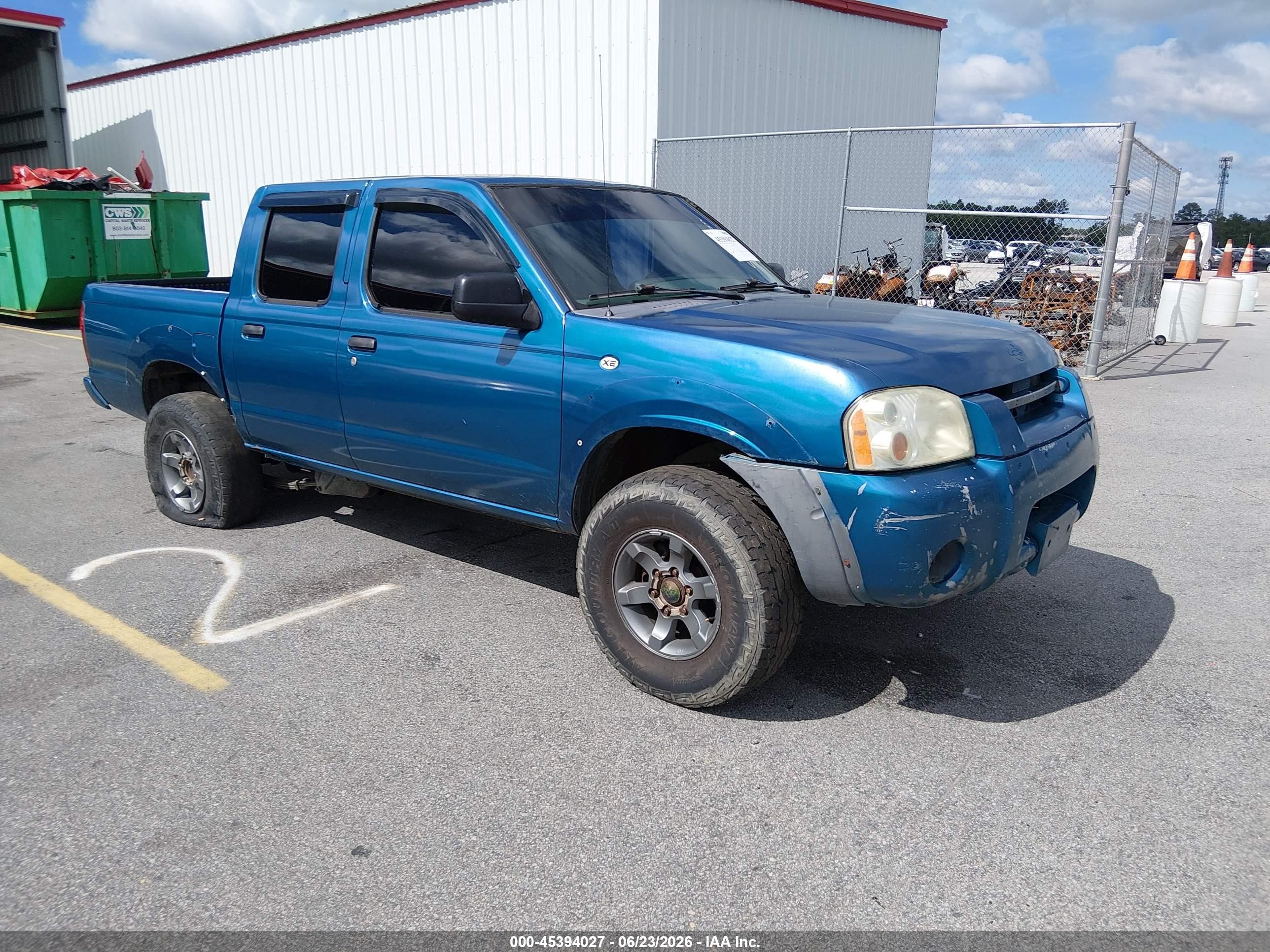 2001 Nissan Frontier Xe-v6 Синий vin: 1N6ED27T01C377480