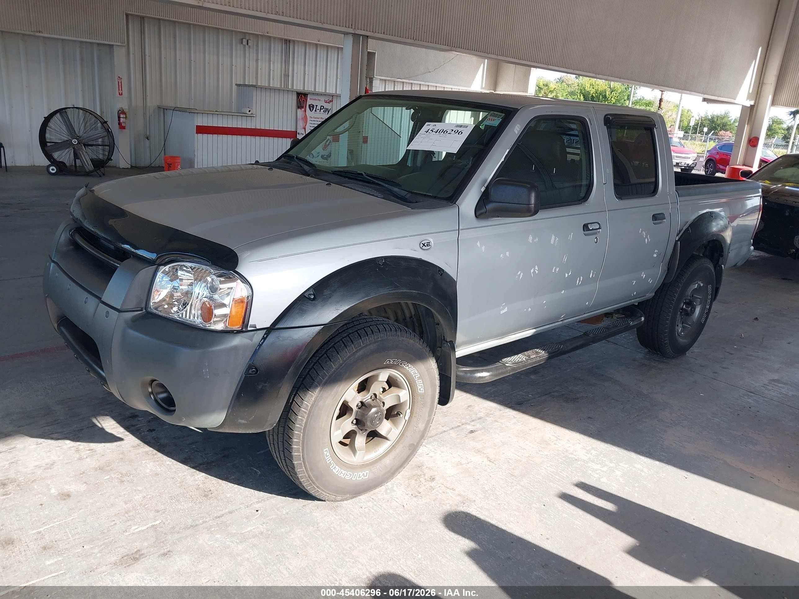 2002 Nissan Frontier Xe-v6 Silver vin: 1N6ED27T02C368229