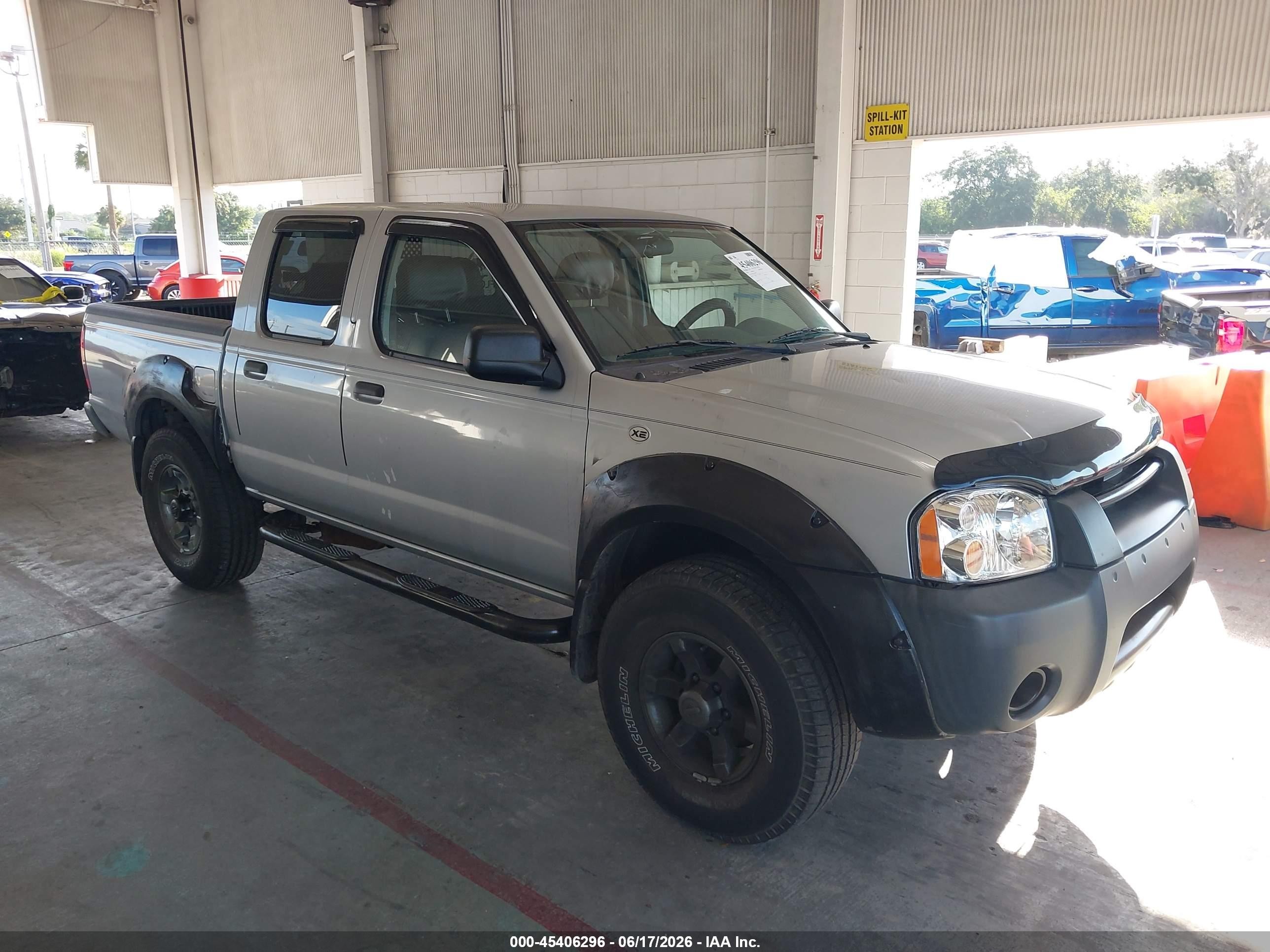 2002 Nissan Frontier Xe-v6 Silver vin: 1N6ED27T02C368229