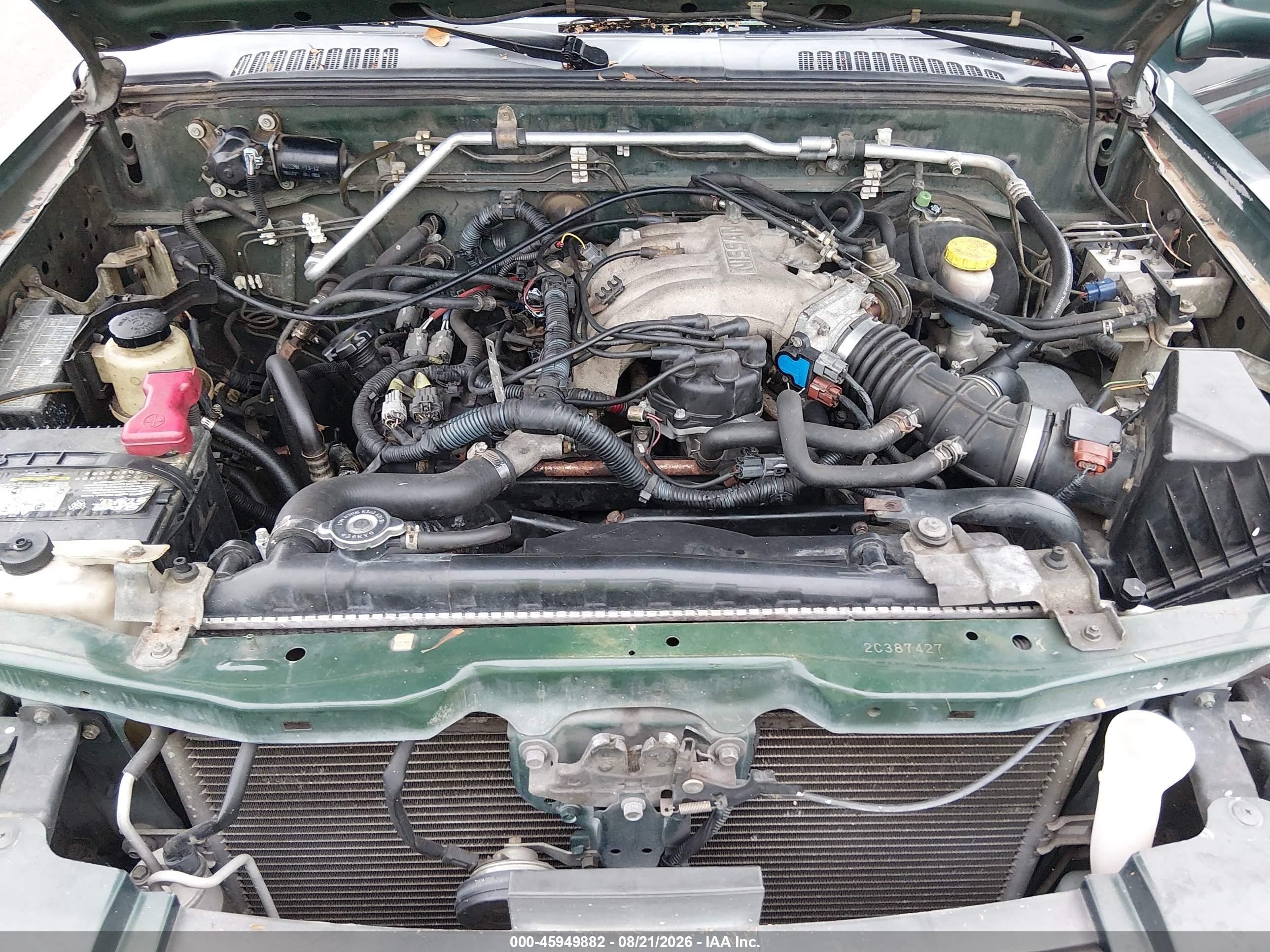 2002 Nissan Frontier Se-v6 Зеленый vin: 1N6ED27T02C387427