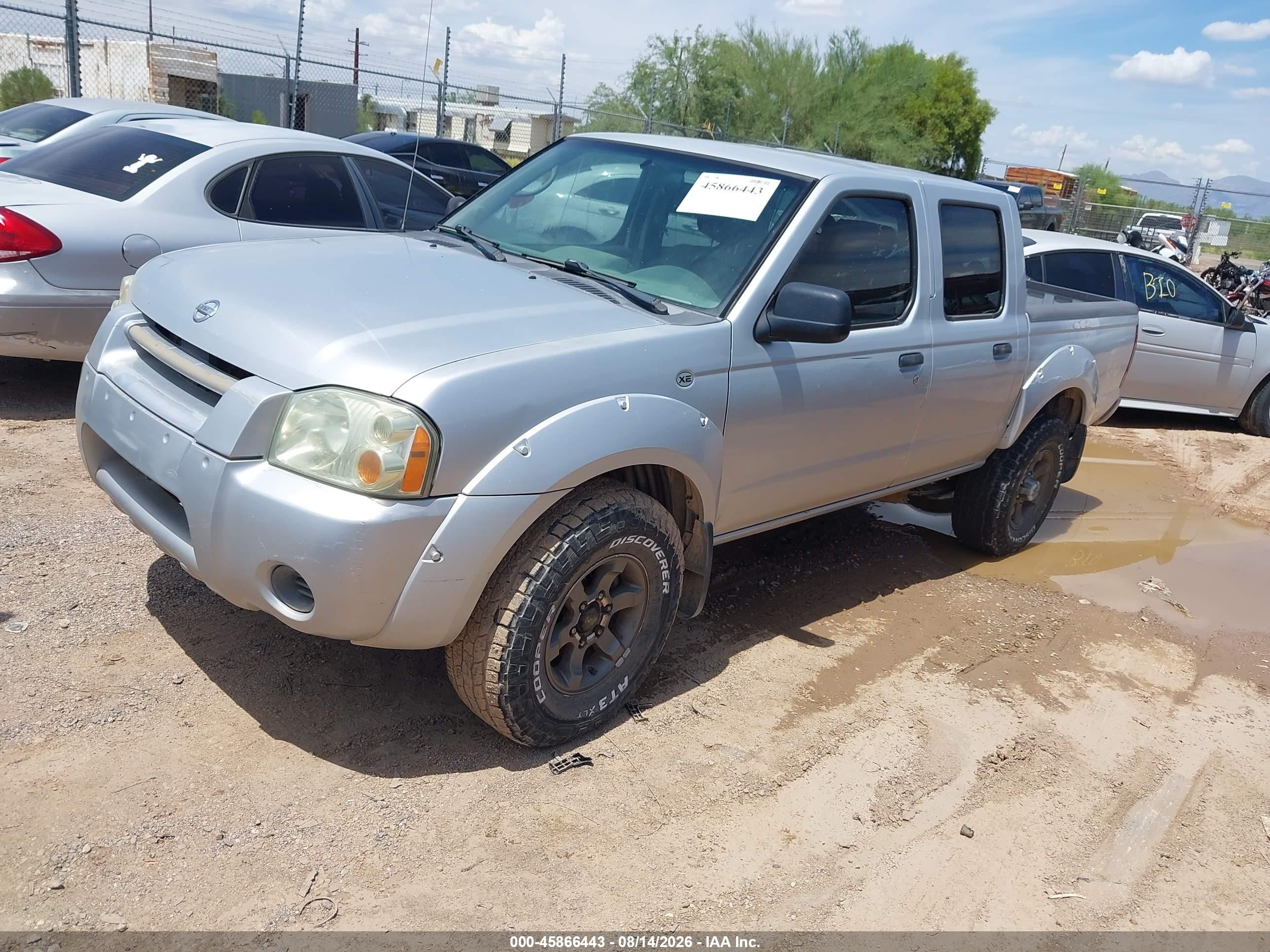 2004 Nissan Frontier Xe-v6 Серебряный vin: 1N6ED27T04C417545