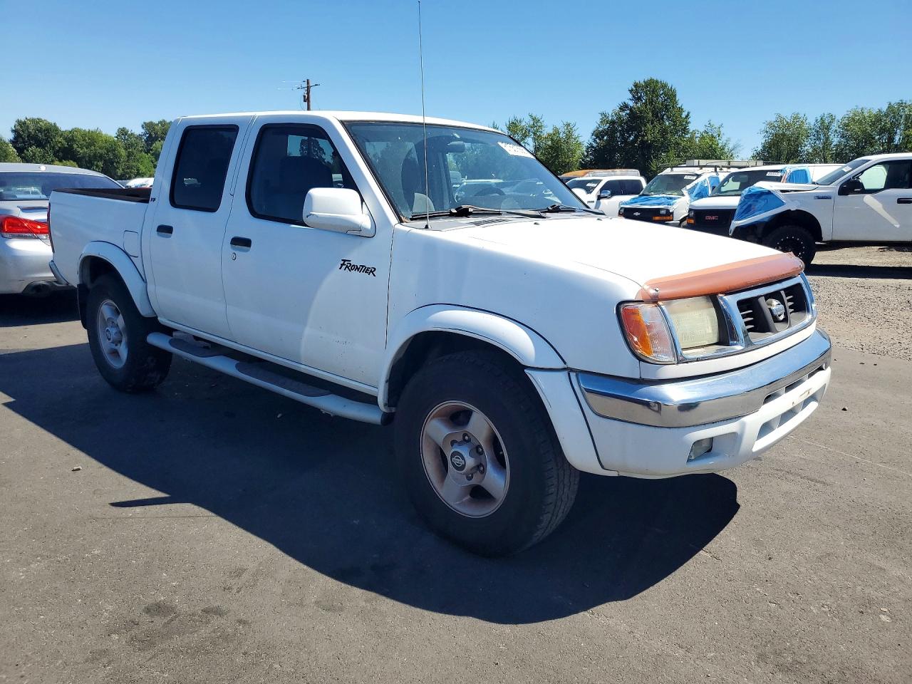 2000 Nissan Frontier Crew Cab Xe/crew Cab Se White vin: 1N6ED27T0YC316320