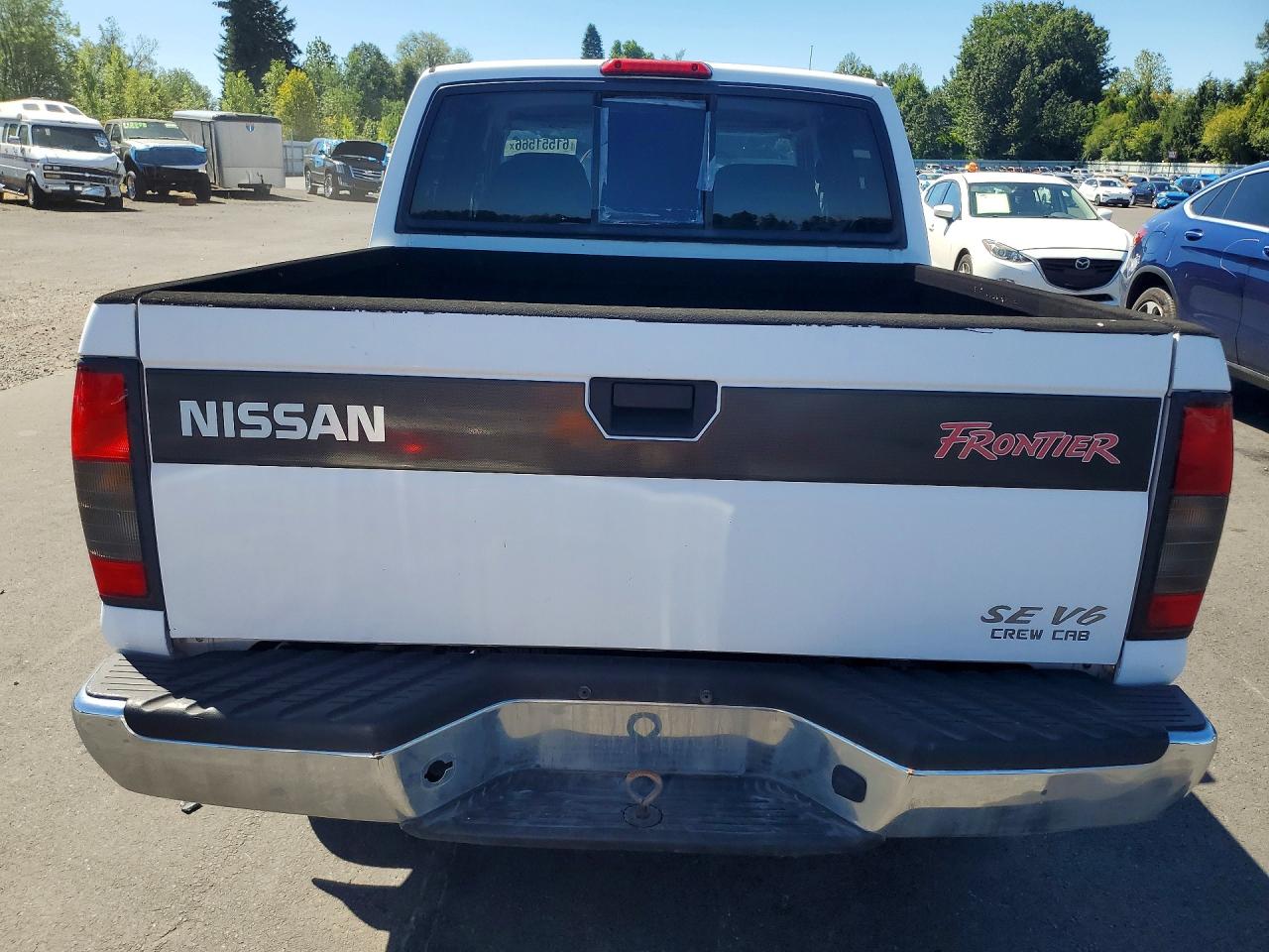 2000 Nissan Frontier Crew Cab Xe/crew Cab Se White vin: 1N6ED27T0YC316320