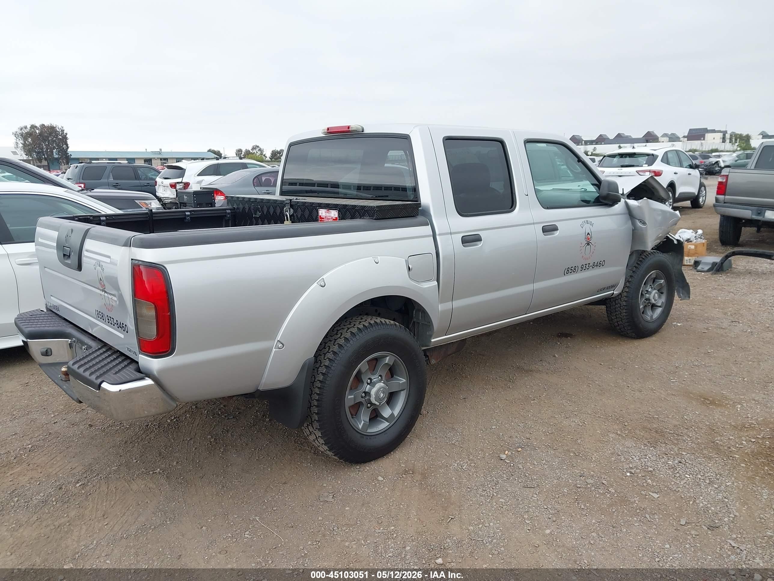 2004 Nissan Frontier Xe-v6 Tan vin: 1N6ED27T14C477513