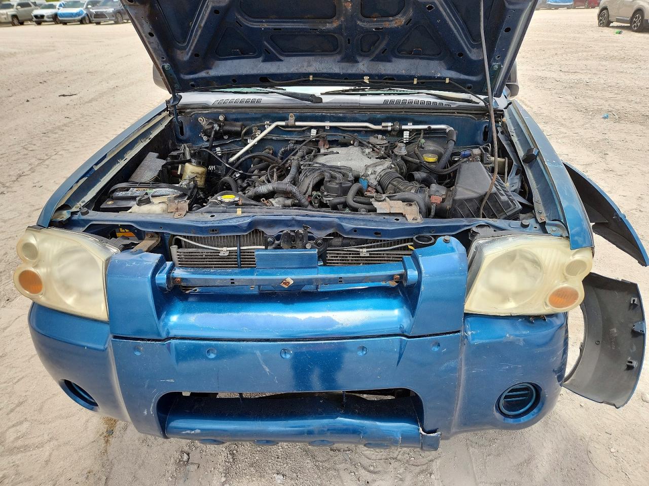 2003 Nissan Frontier Xe-v6 Blue vin: 1N6ED27T23C467118
