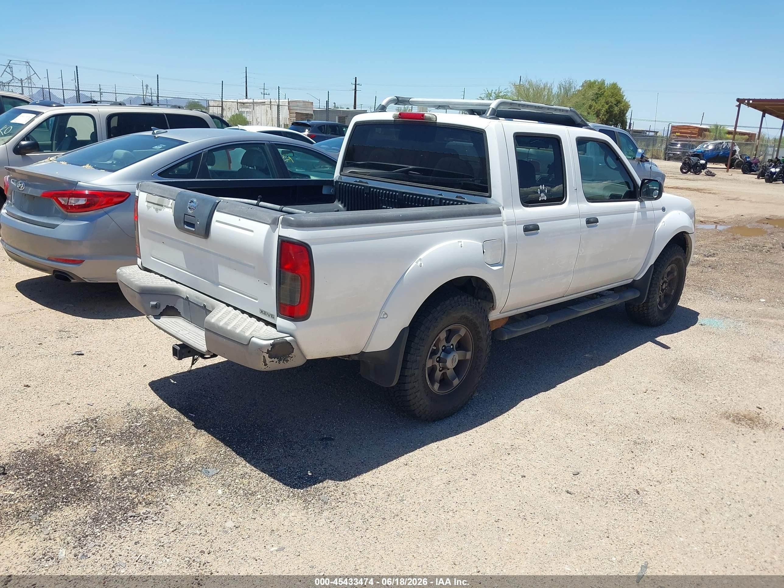 2004 Nissan Frontier Xe-v6 White vin: 1N6ED27T24C445413