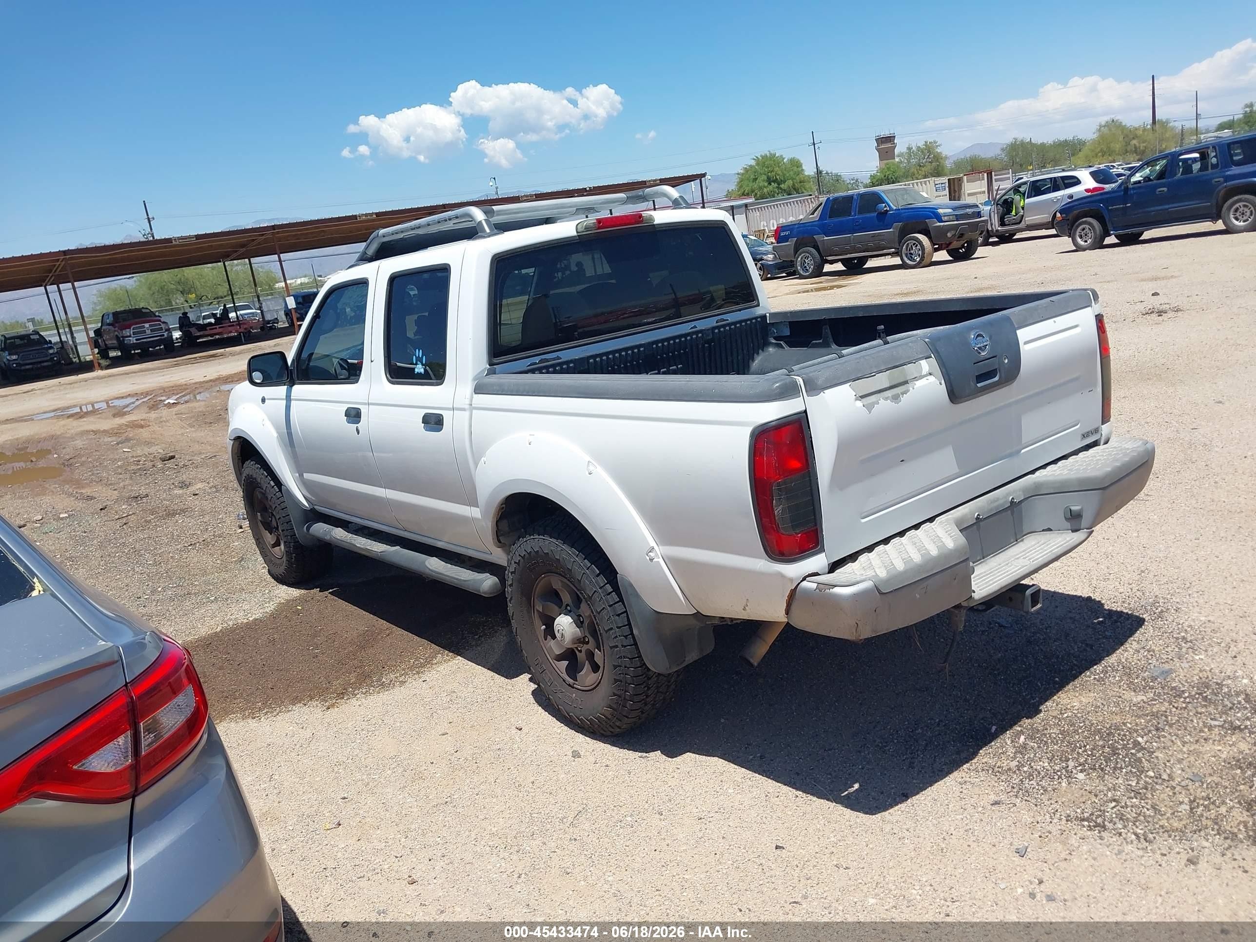 2004 Nissan Frontier Xe-v6 White vin: 1N6ED27T24C445413