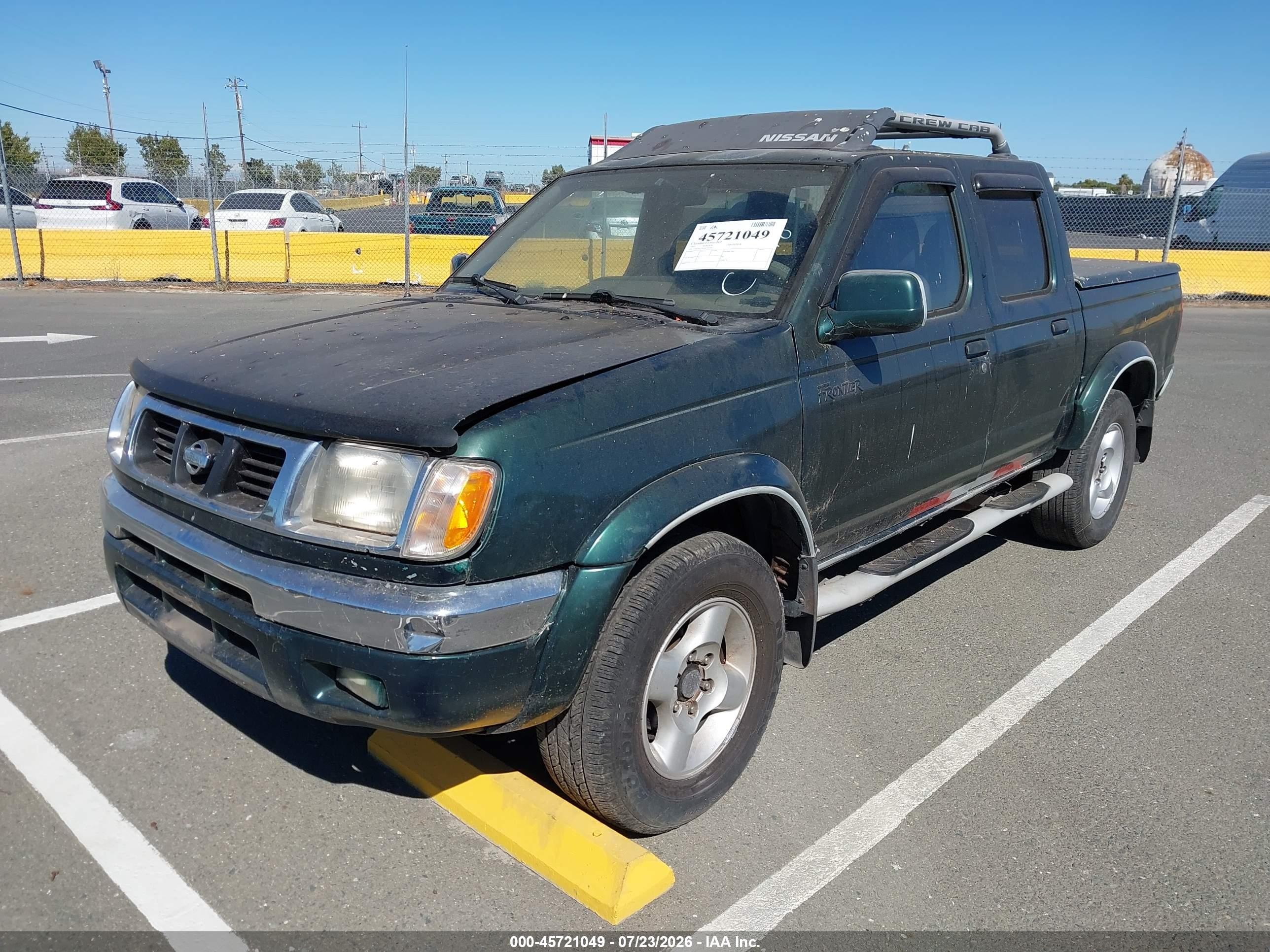 2000 Nissan Frontier Se-v6/xe-v6 Green vin: 1N6ED27T2YC320241