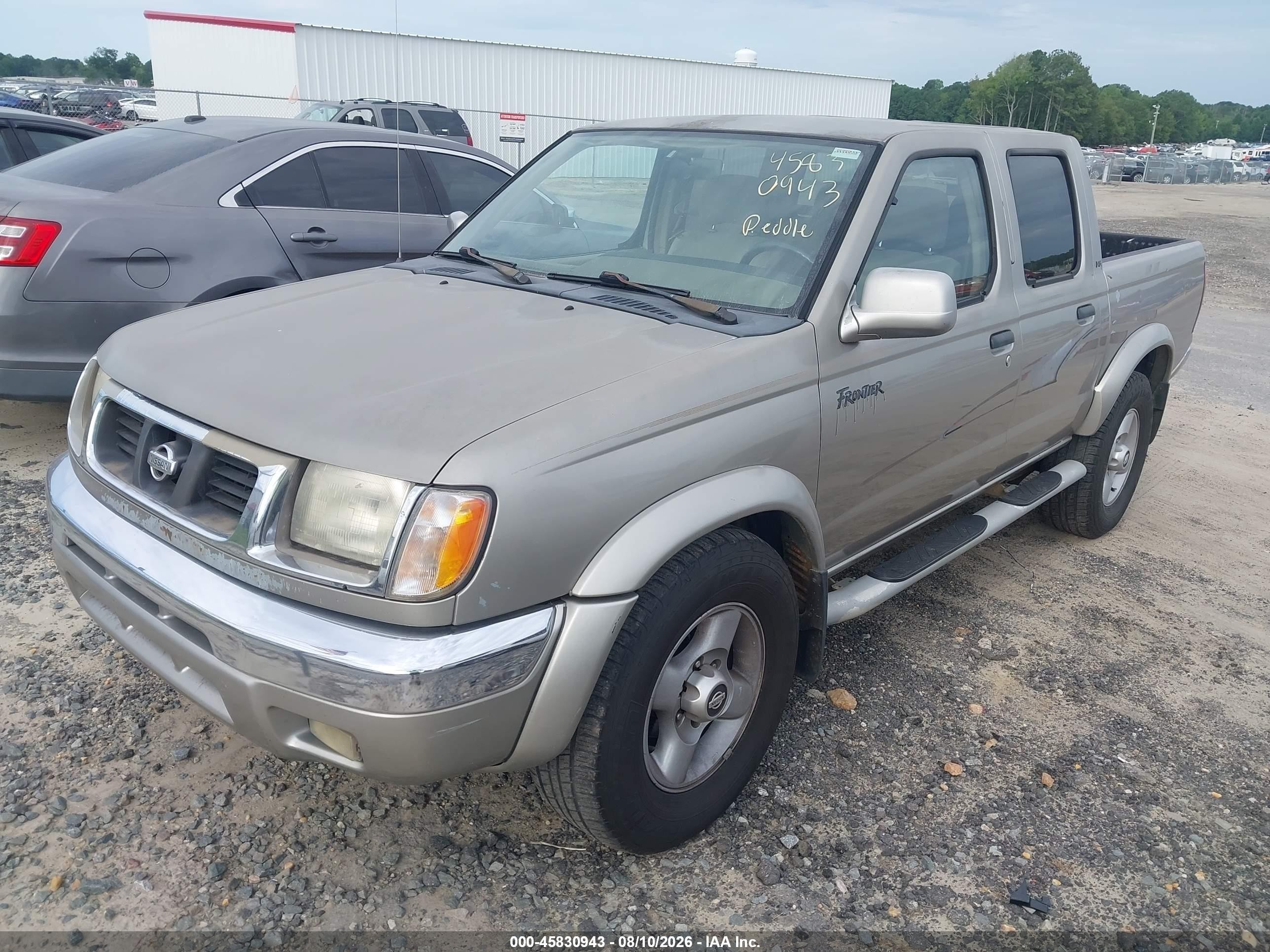 2000 Nissan Frontier Se-v6/xe-v6 Gray vin: 1N6ED27T2YC320725