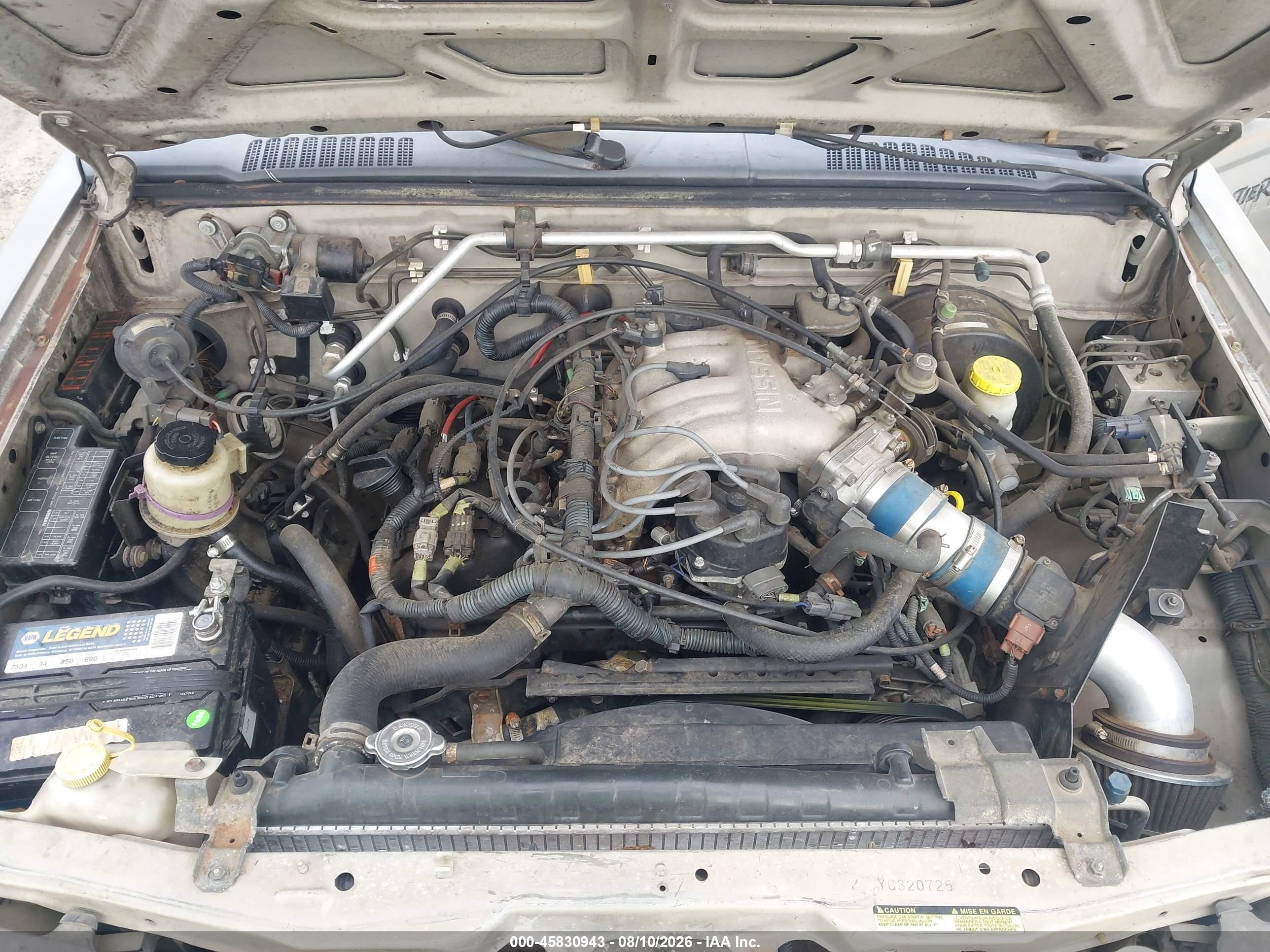 2000 Nissan Frontier Se-v6/xe-v6 Gray vin: 1N6ED27T2YC320725