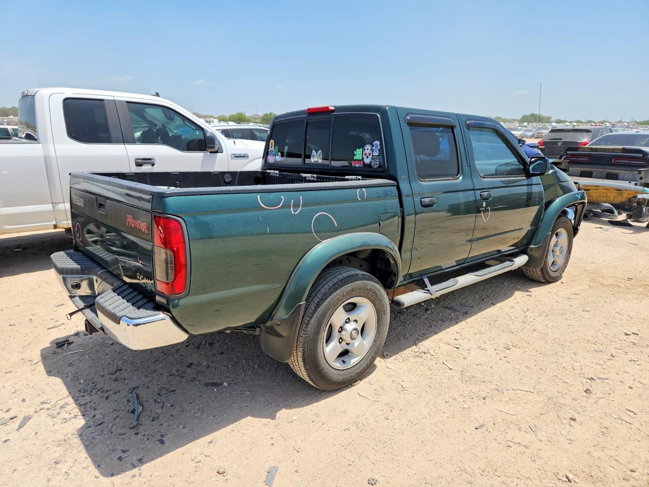 2000 Nissan Frontier Xe Green vin: 1N6ED27T2YC403040