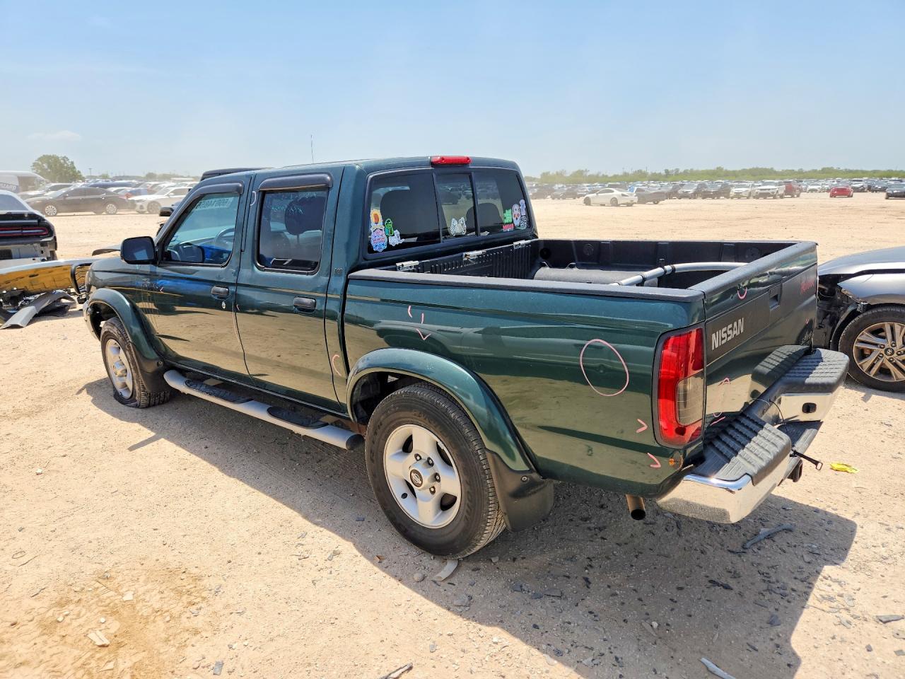 2000 Nissan Frontier Xe Green vin: 1N6ED27T2YC403040