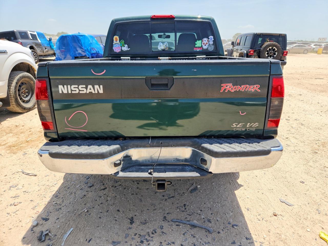 2000 Nissan Frontier Xe Green vin: 1N6ED27T2YC403040