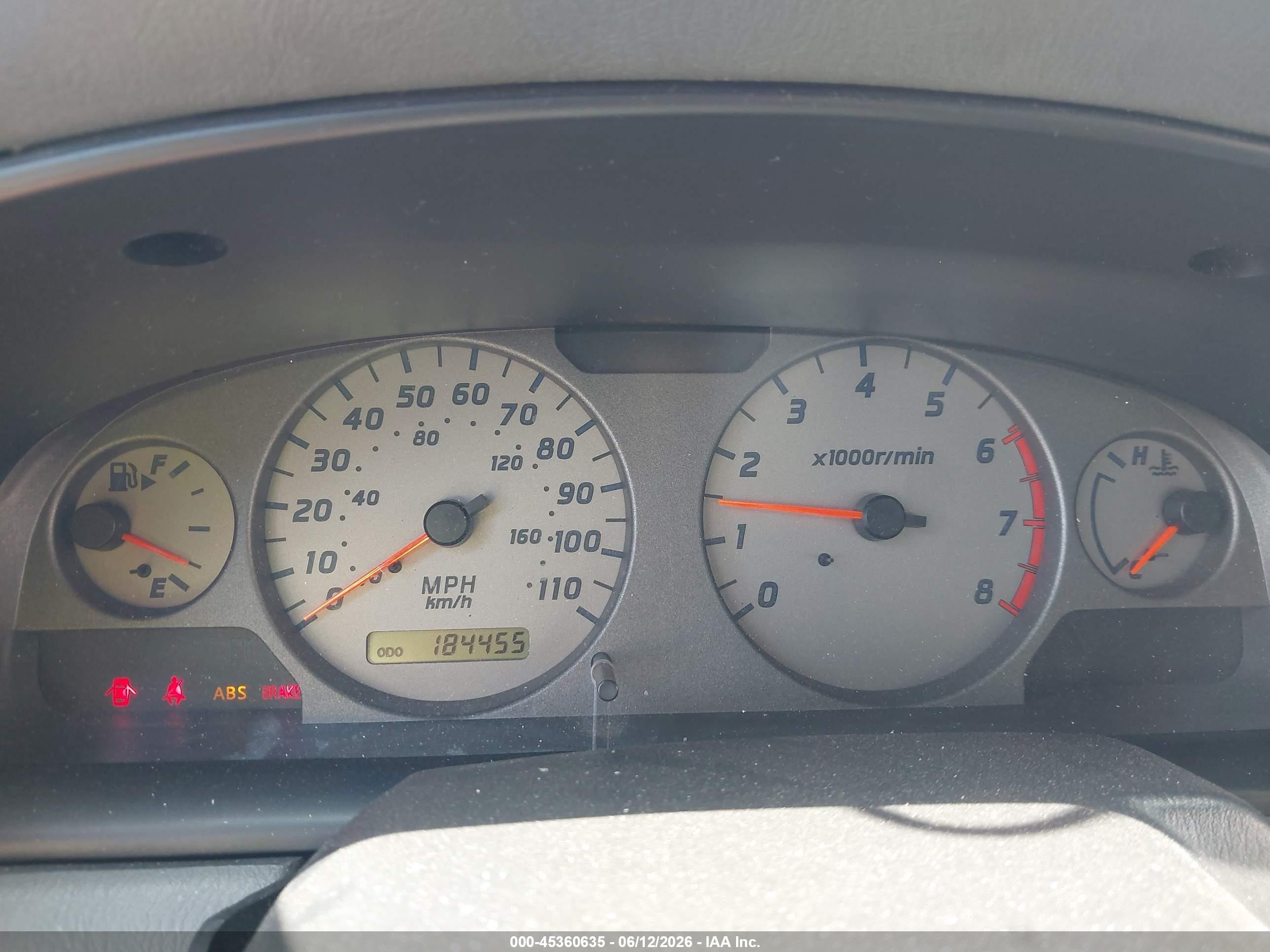 2001 Nissan Frontier Se-v6 Silver vin: 1N6ED27T31C334087