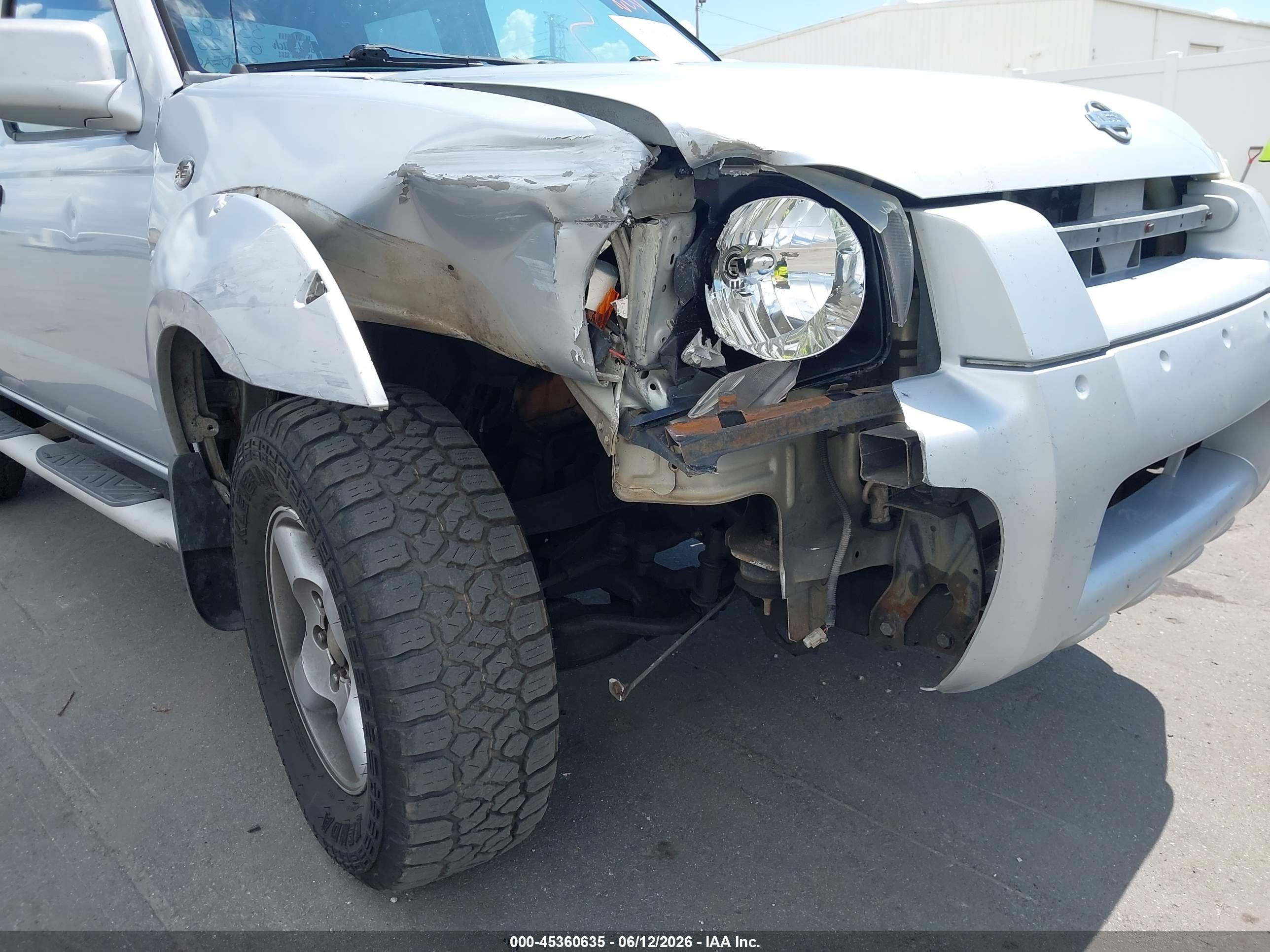 2001 Nissan Frontier Se-v6 Silver vin: 1N6ED27T31C334087