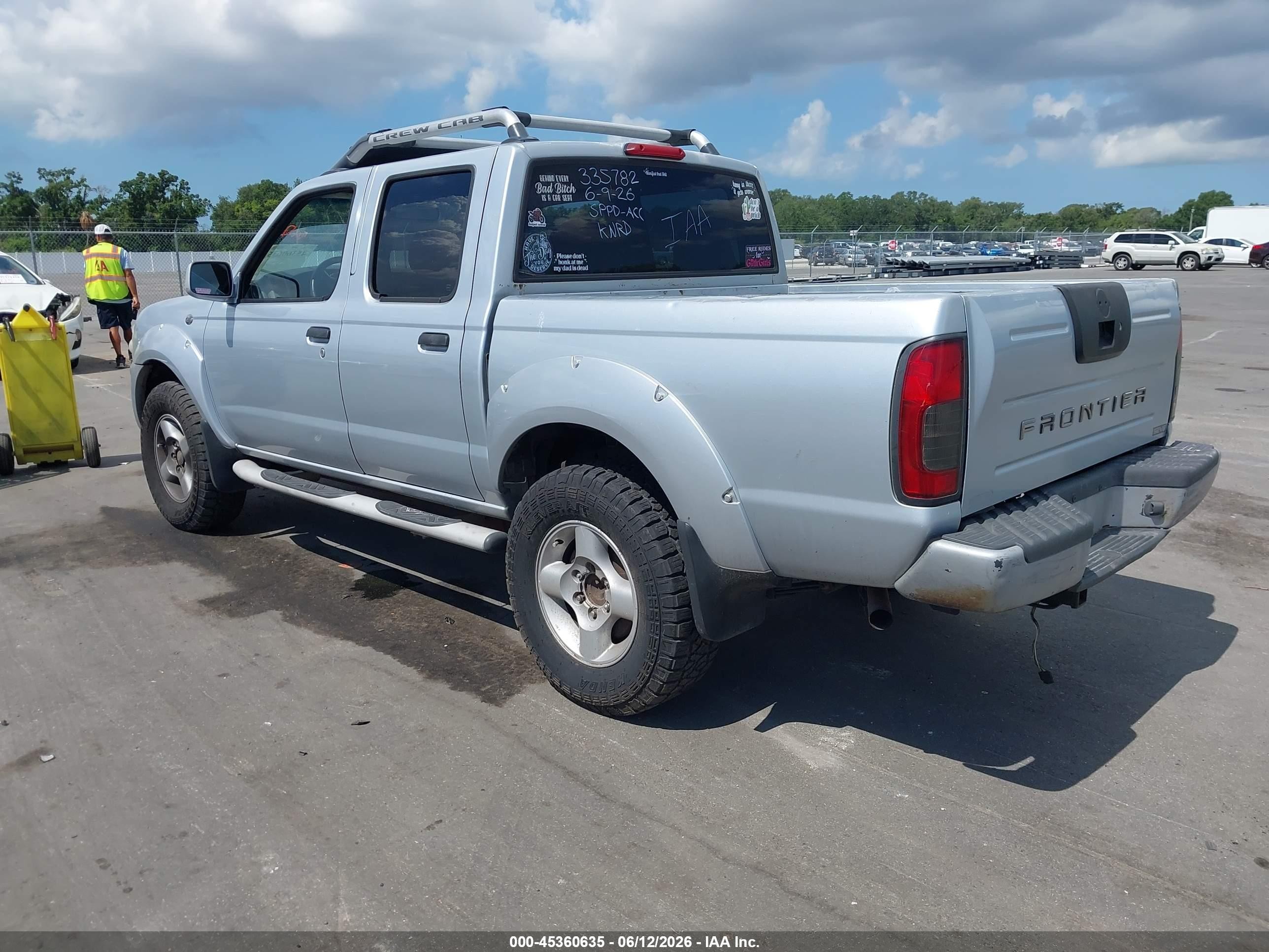 2001 Nissan Frontier Se-v6 Silver vin: 1N6ED27T31C334087