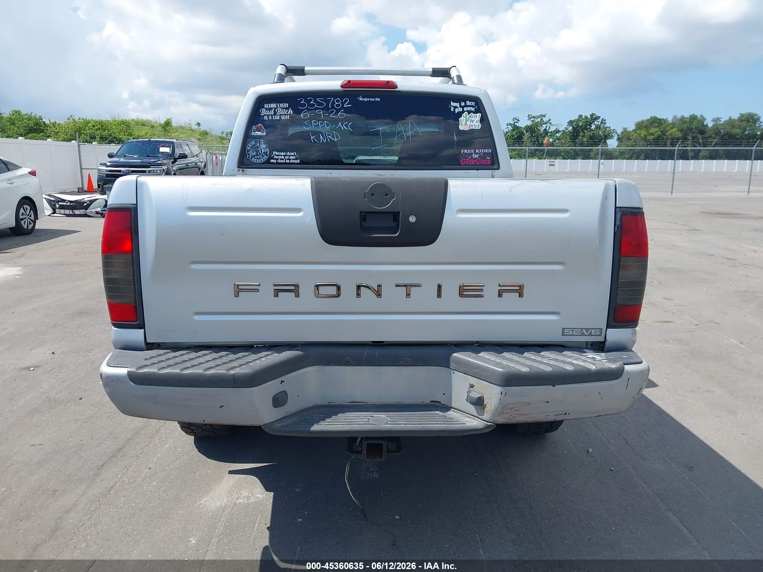 2001 Nissan Frontier Se-v6 Silver vin: 1N6ED27T31C334087