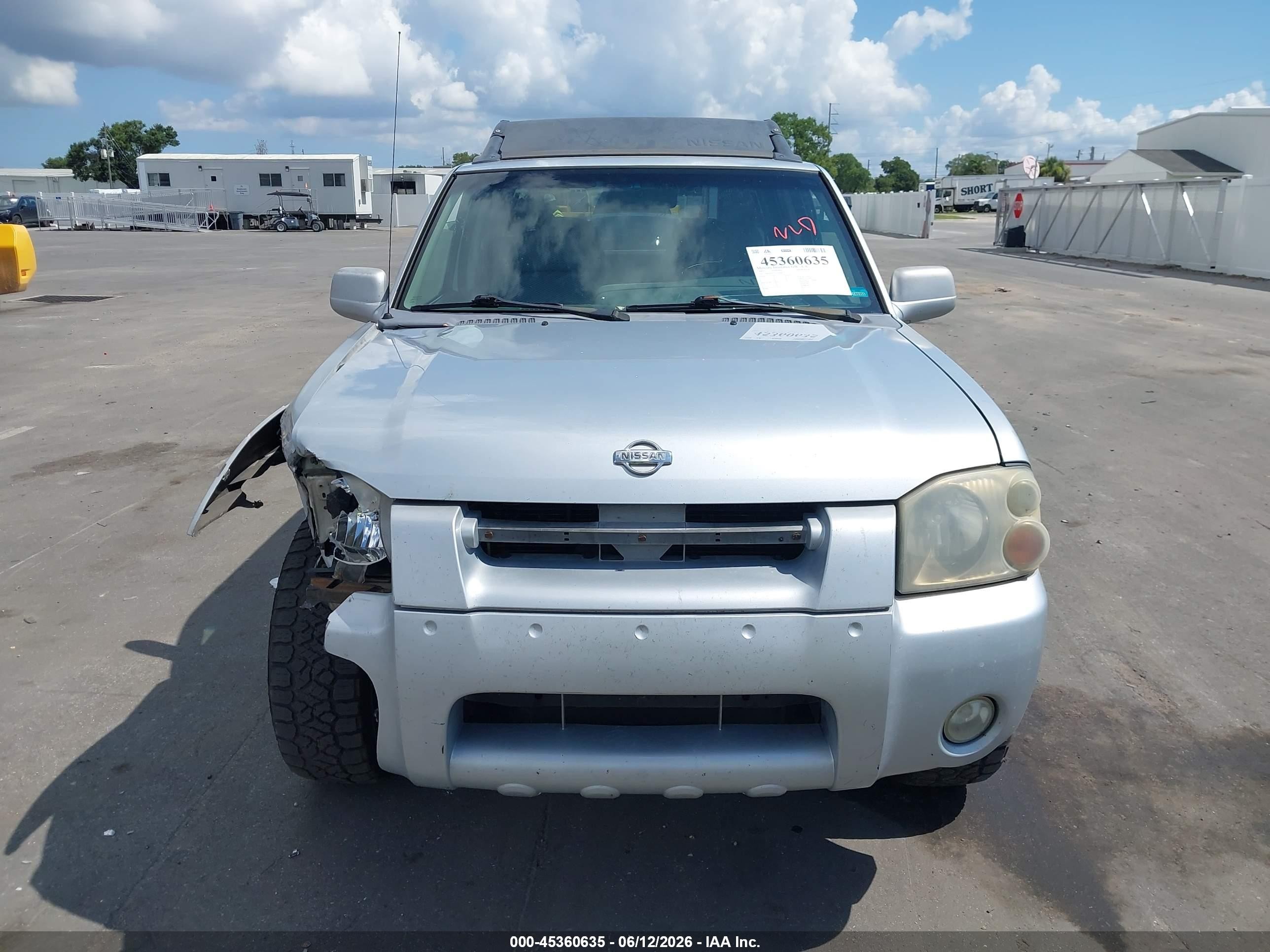2001 Nissan Frontier Se-v6 Silver vin: 1N6ED27T31C334087