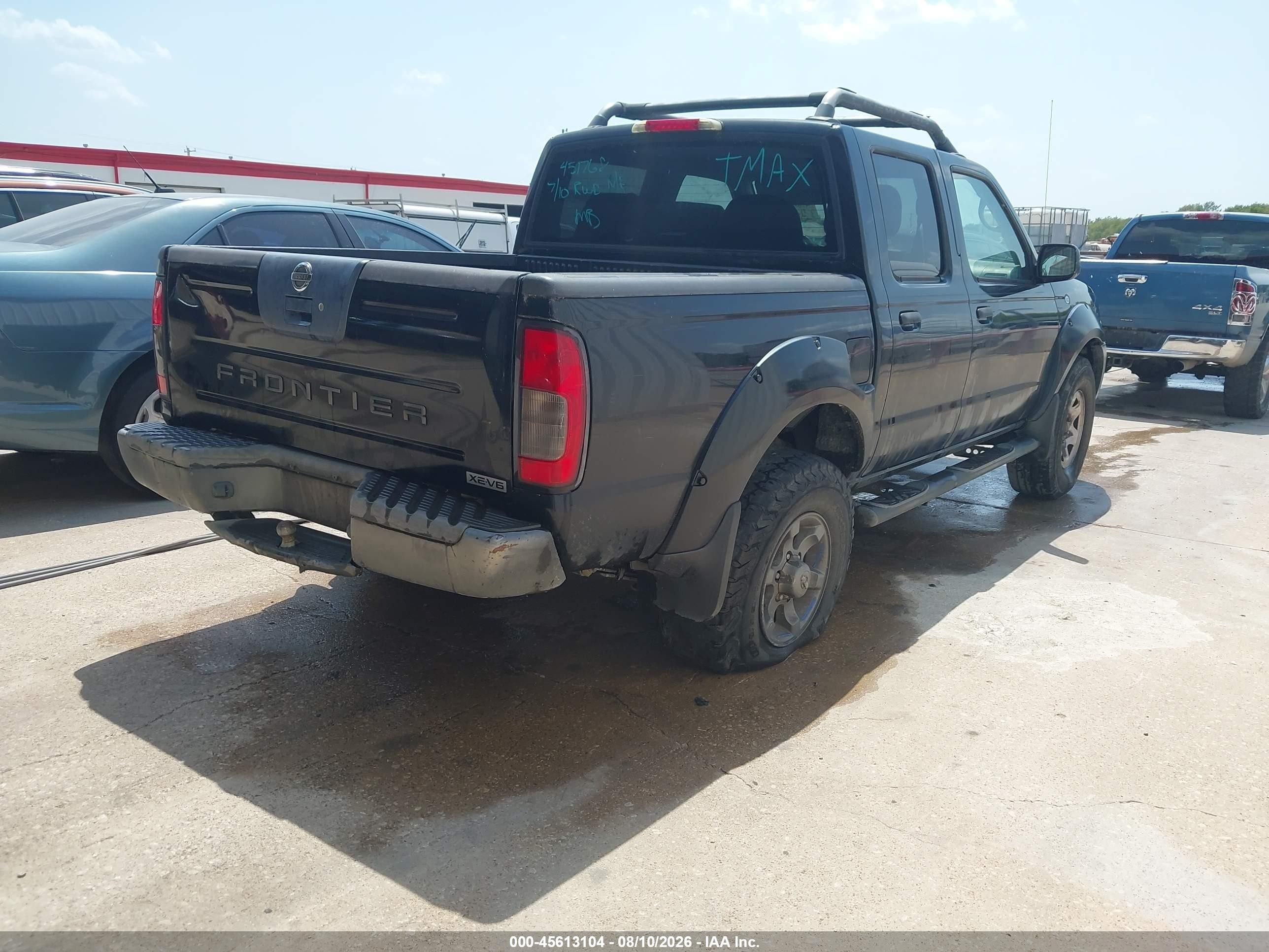 2004 Nissan Frontier Xe-v6 Black vin: 1N6ED27T34C451768