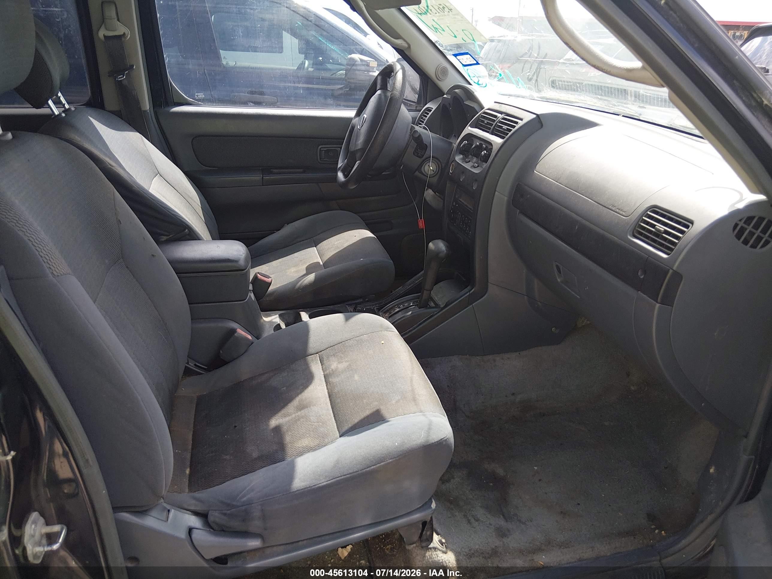 2004 Nissan Frontier Xe-v6 Black vin: 1N6ED27T34C451768