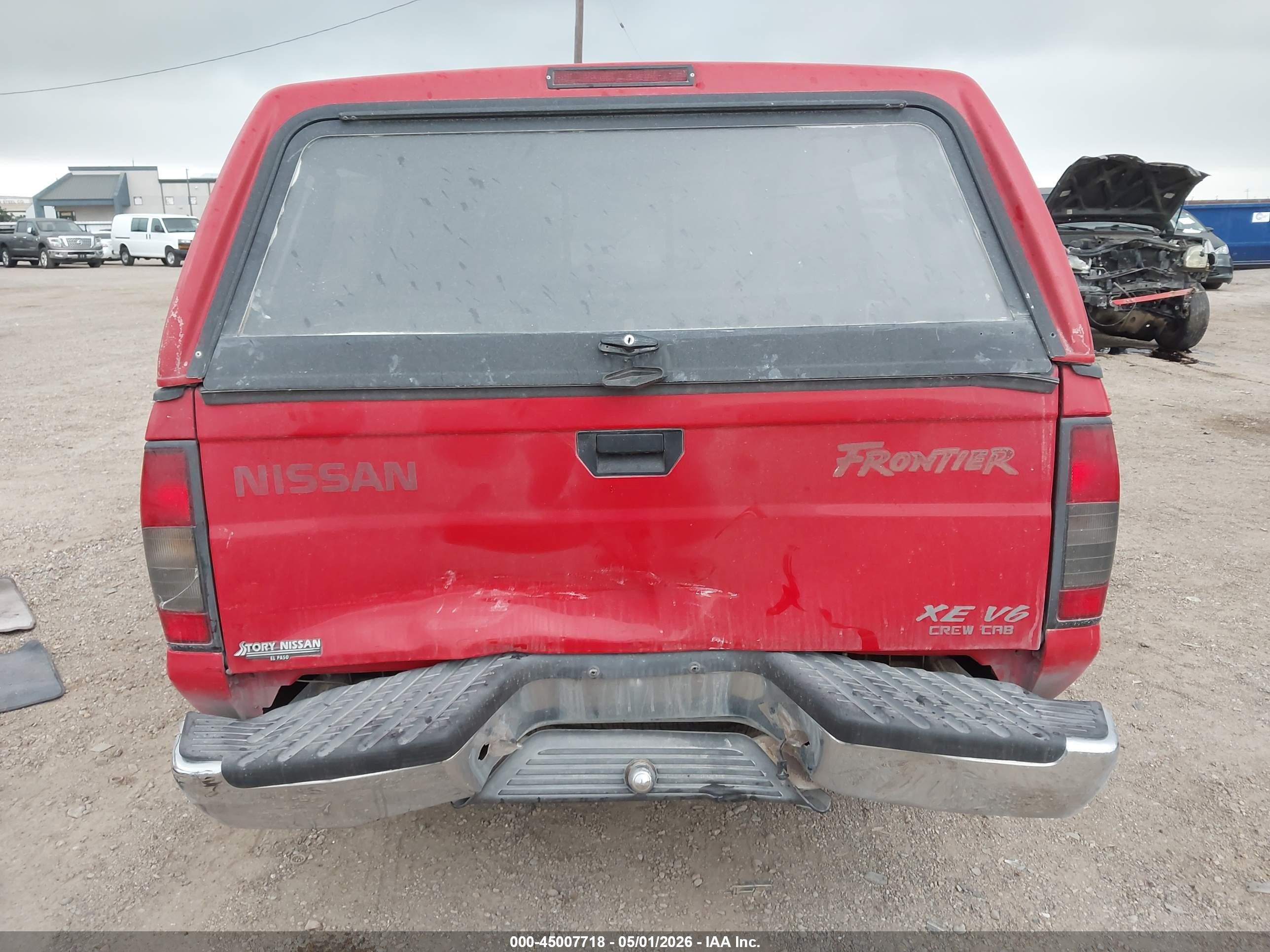 2000 Nissan Frontier Se-v6/xe-v6 Red vin: 1N6ED27T3YC321415