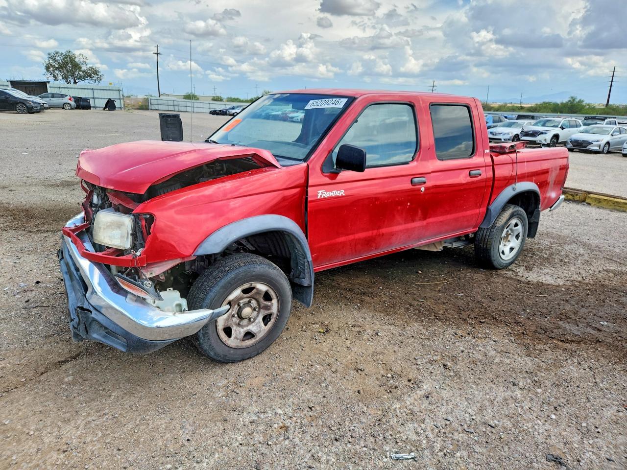 2000 Nissan Frontier Xe Red vin: 1N6ED27T3YC343379