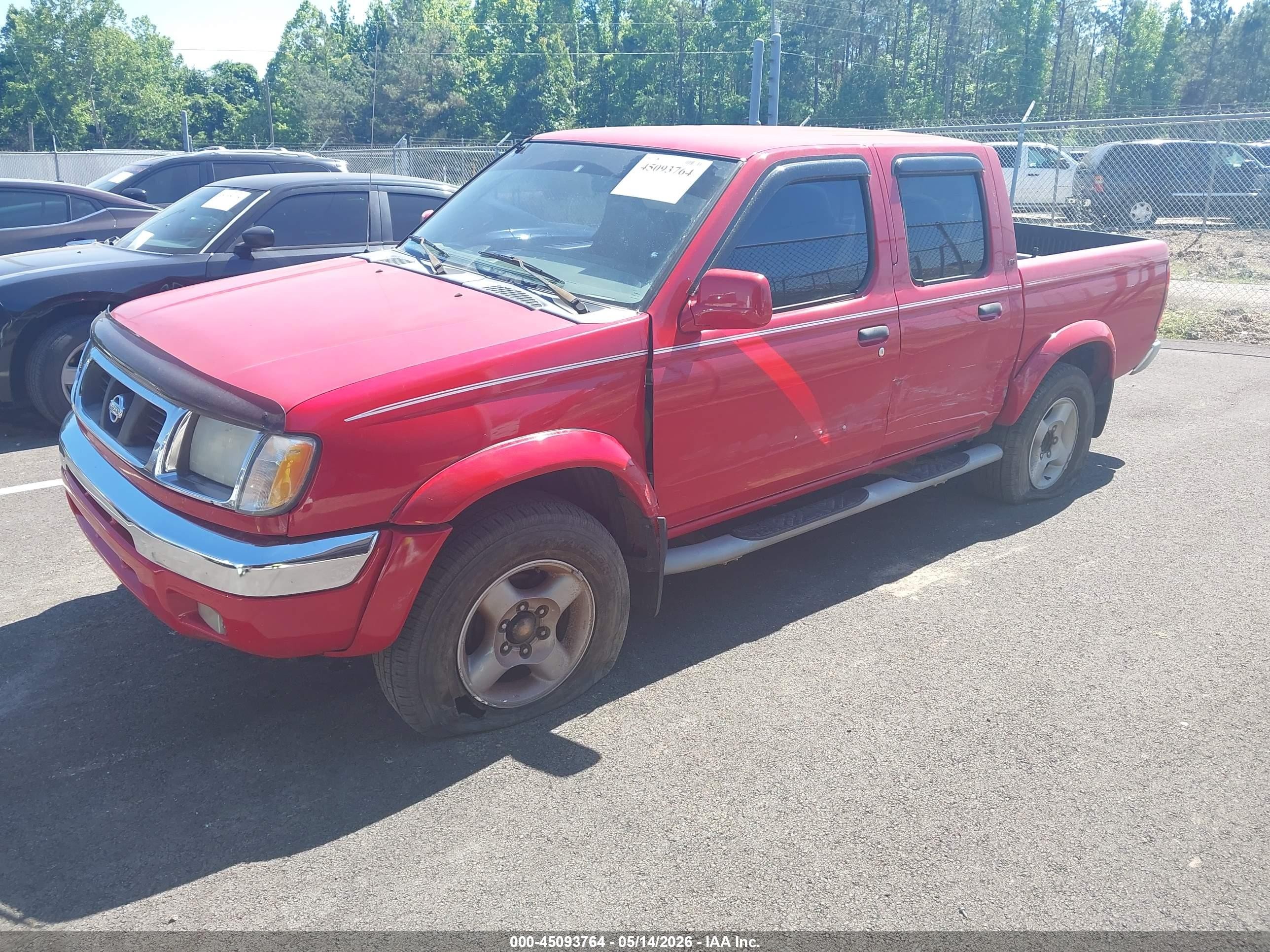 2000 Nissan Frontier Se-v6/xe-v6 Red vin: 1N6ED27T3YC404942