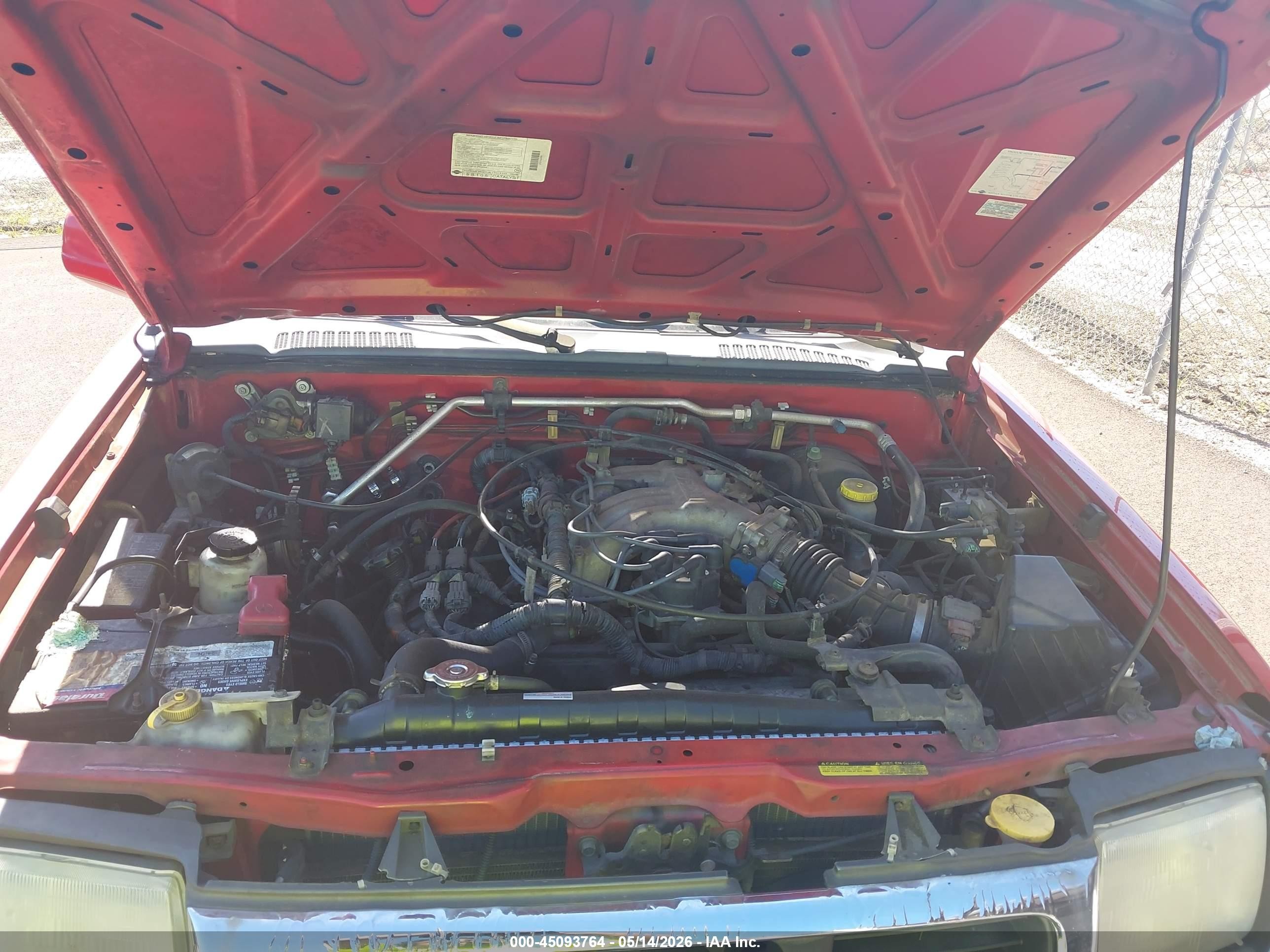 2000 Nissan Frontier Se-v6/xe-v6 Red vin: 1N6ED27T3YC404942