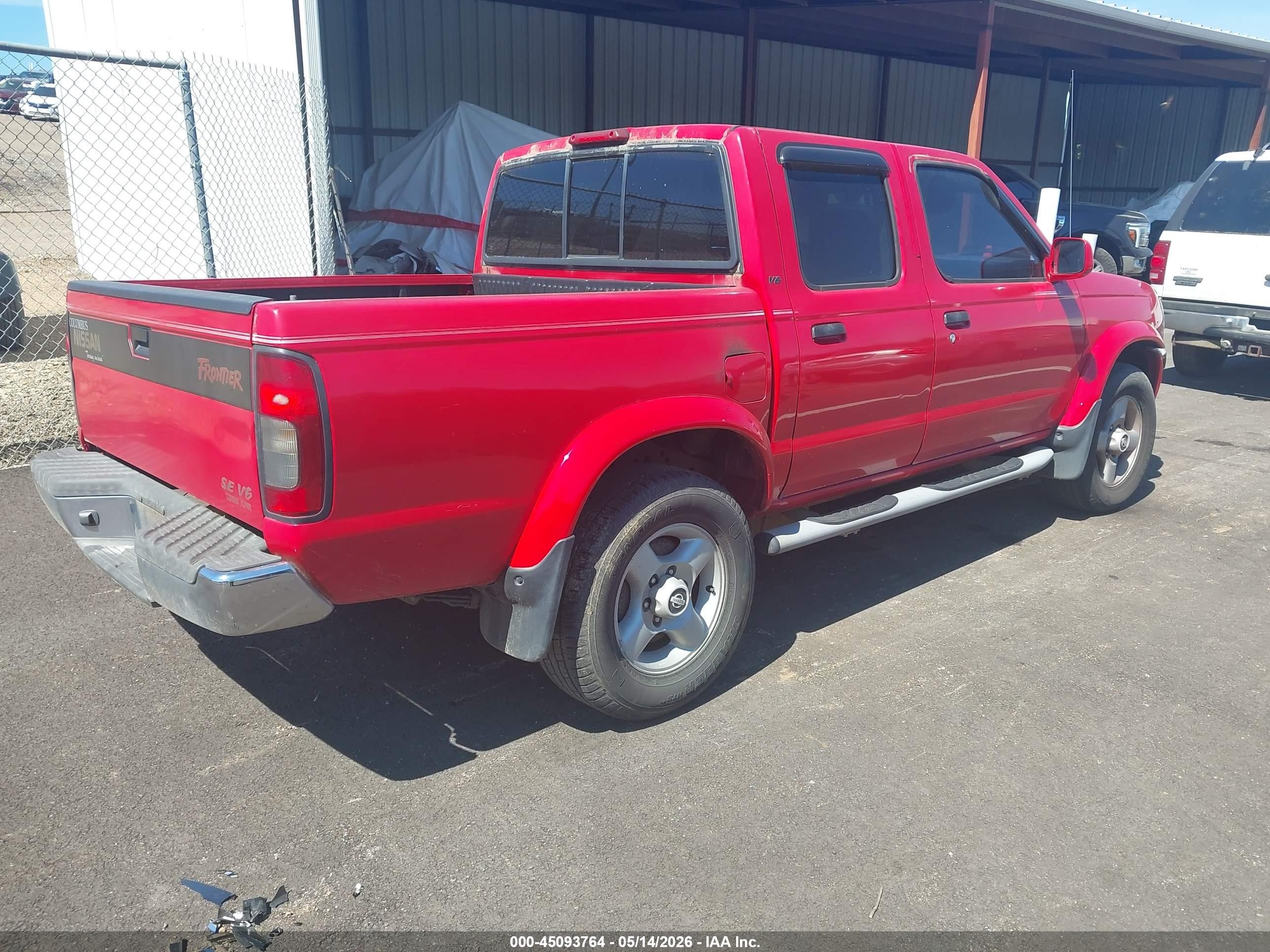 2000 Nissan Frontier Se-v6/xe-v6 Red vin: 1N6ED27T3YC404942