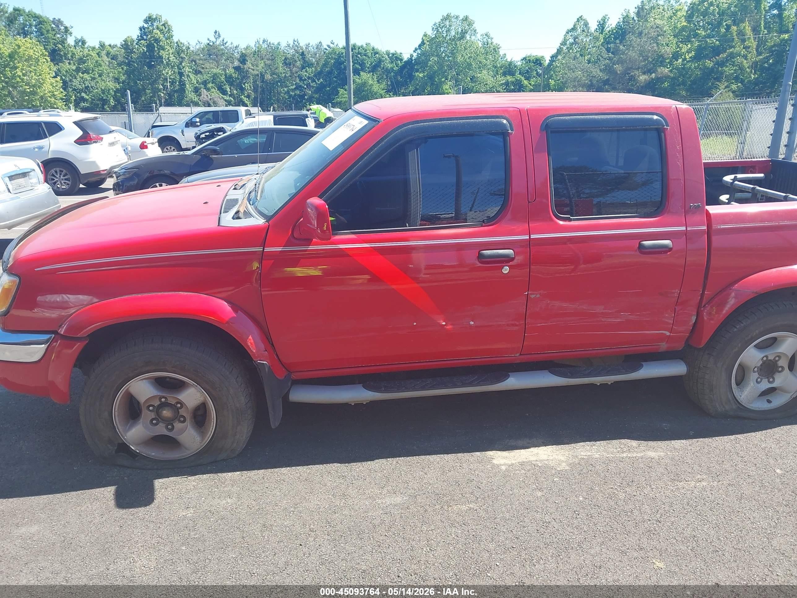 2000 Nissan Frontier Se-v6/xe-v6 Red vin: 1N6ED27T3YC404942