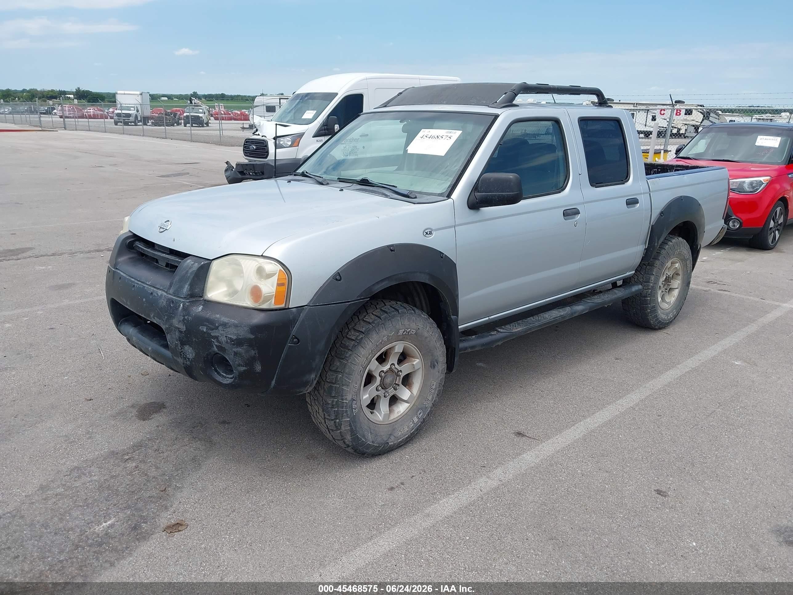 2001 Nissan Frontier Xe-v6 Silver vin: 1N6ED27T41C316715