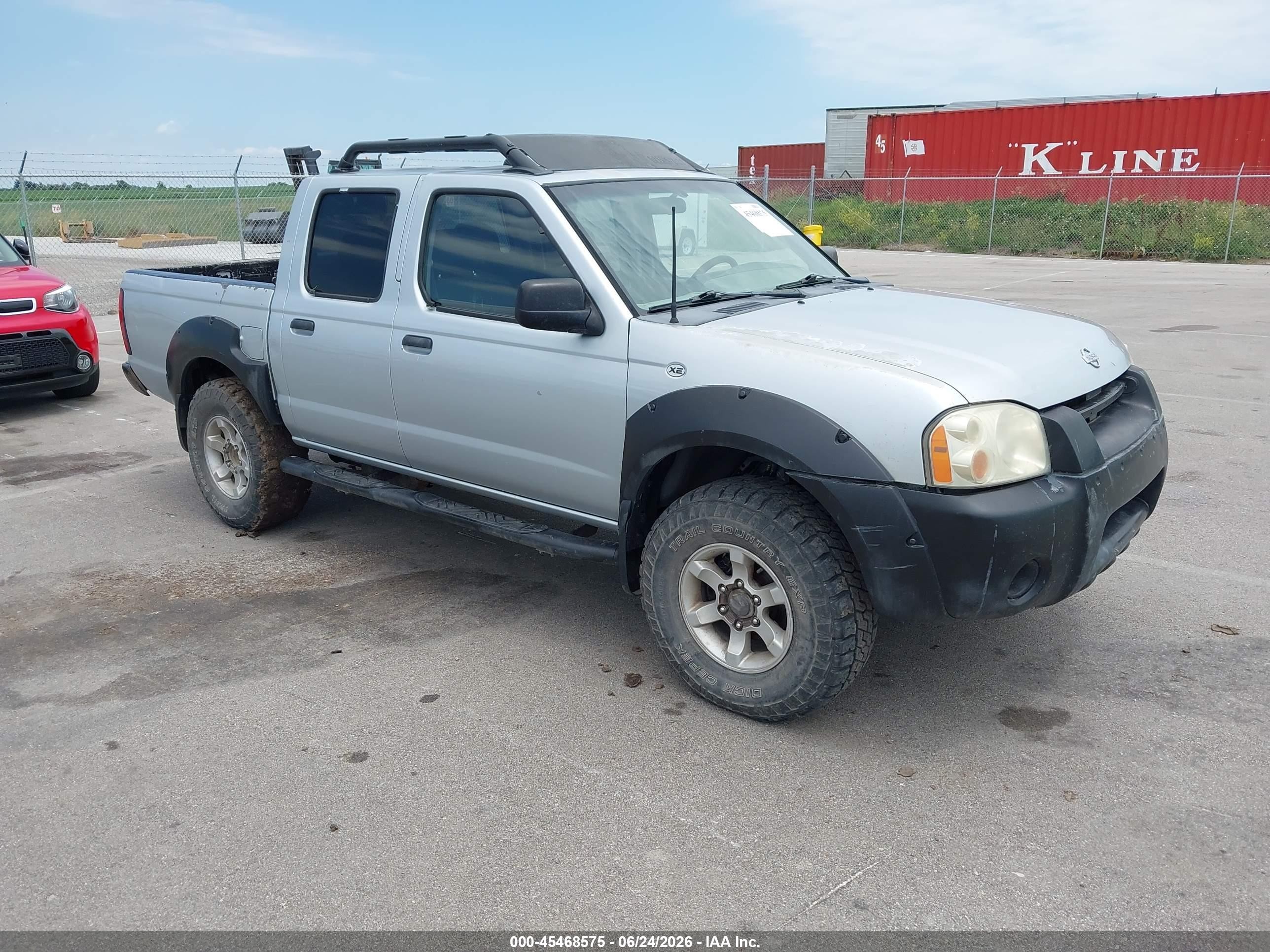 2001 Nissan Frontier Xe-v6 Silver vin: 1N6ED27T41C316715