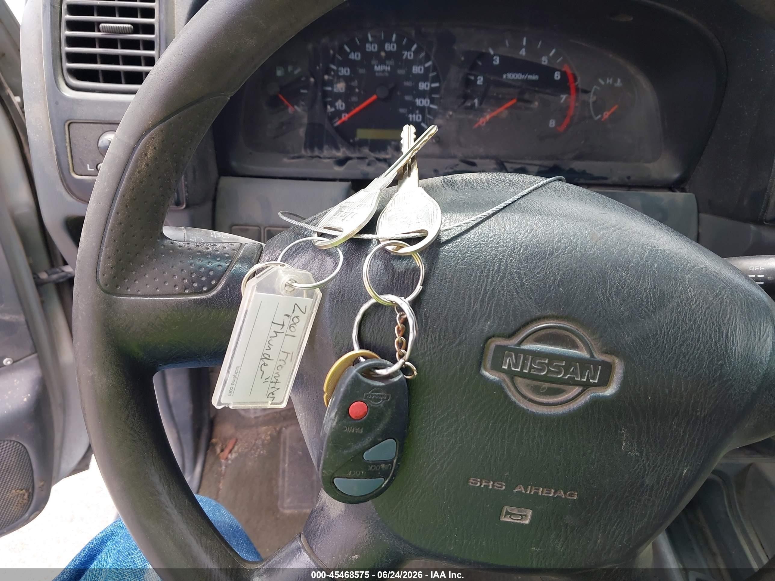 2001 Nissan Frontier Xe-v6 Silver vin: 1N6ED27T41C316715