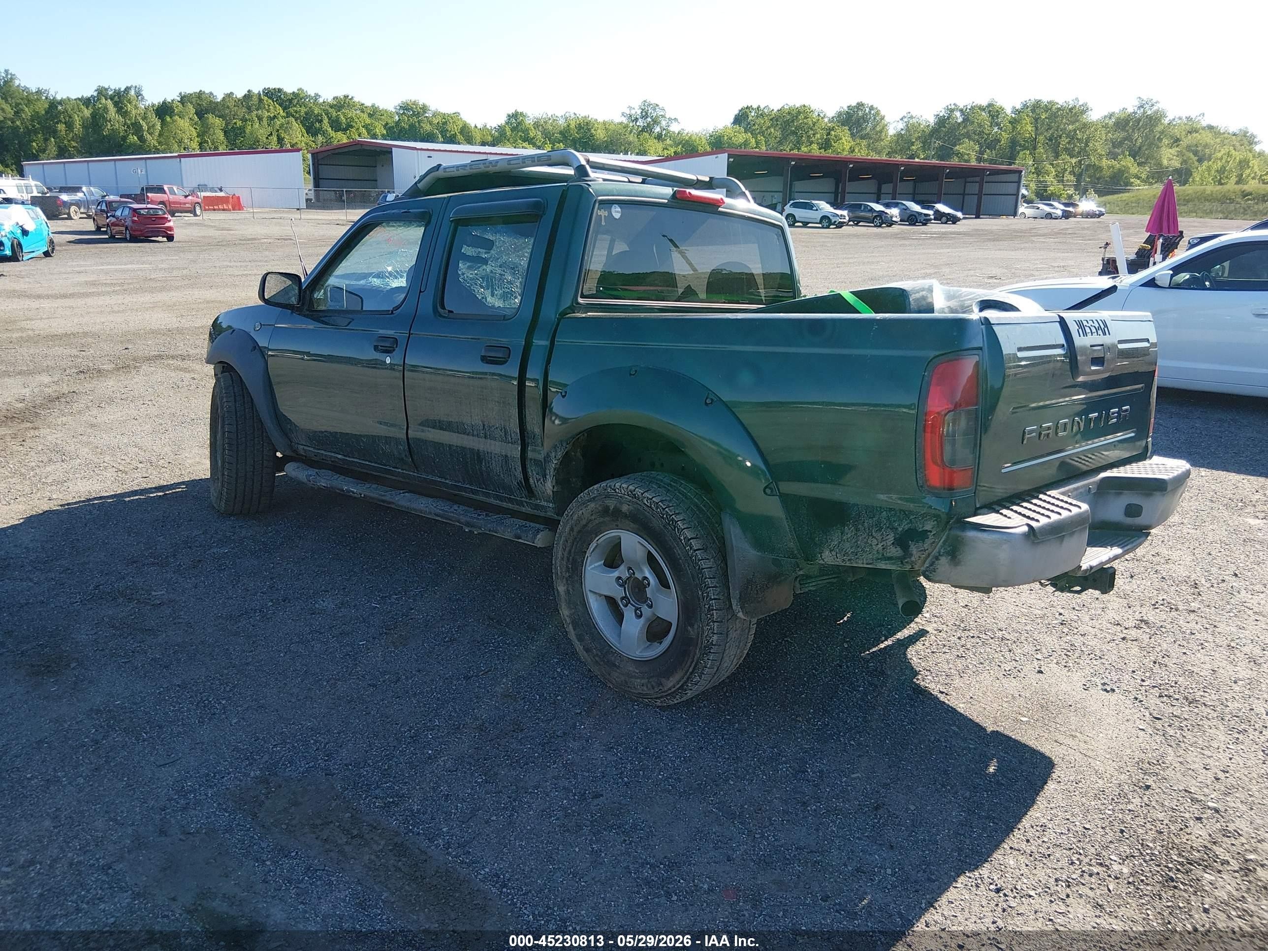 2001 Nissan Frontier Se-v6 Green vin: 1N6ED27T41C324121