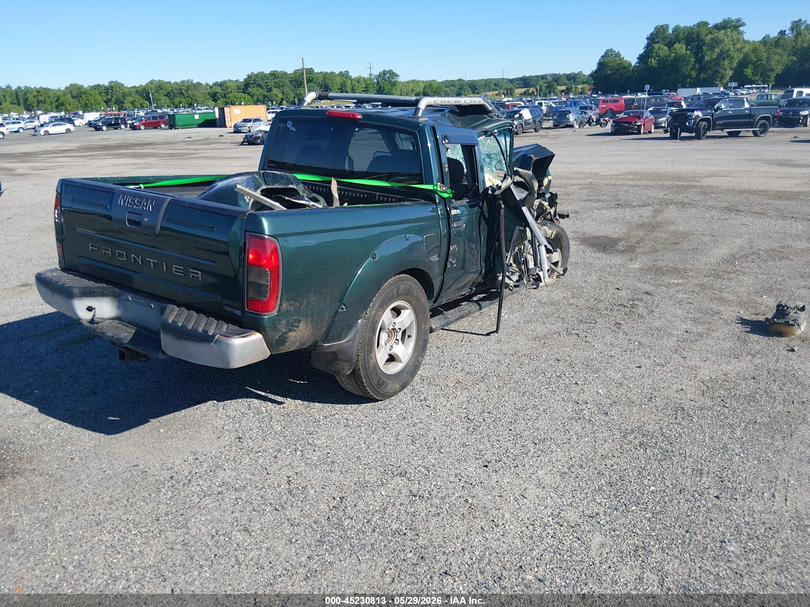 2001 Nissan Frontier Se-v6 Green vin: 1N6ED27T41C324121