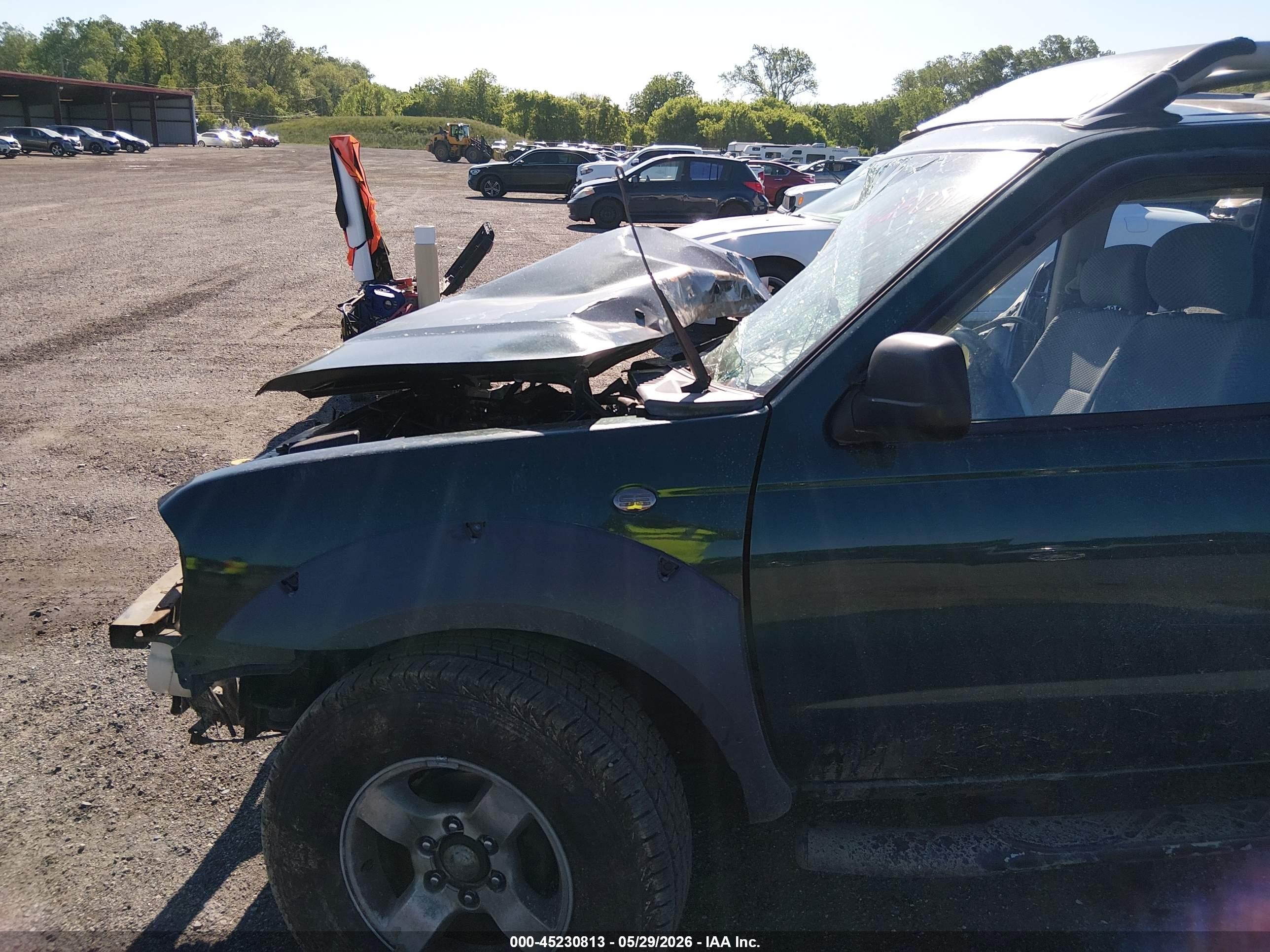 2001 Nissan Frontier Se-v6 Green vin: 1N6ED27T41C324121