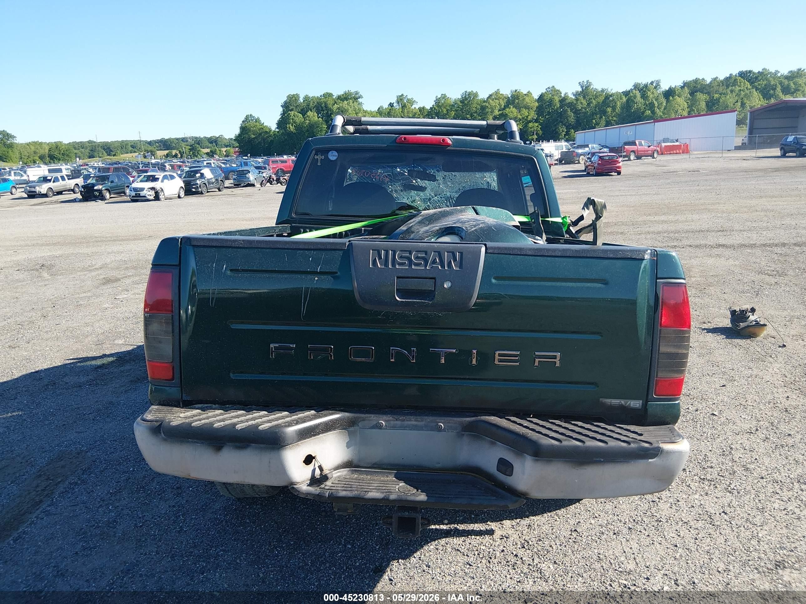 2001 Nissan Frontier Se-v6 Green vin: 1N6ED27T41C324121