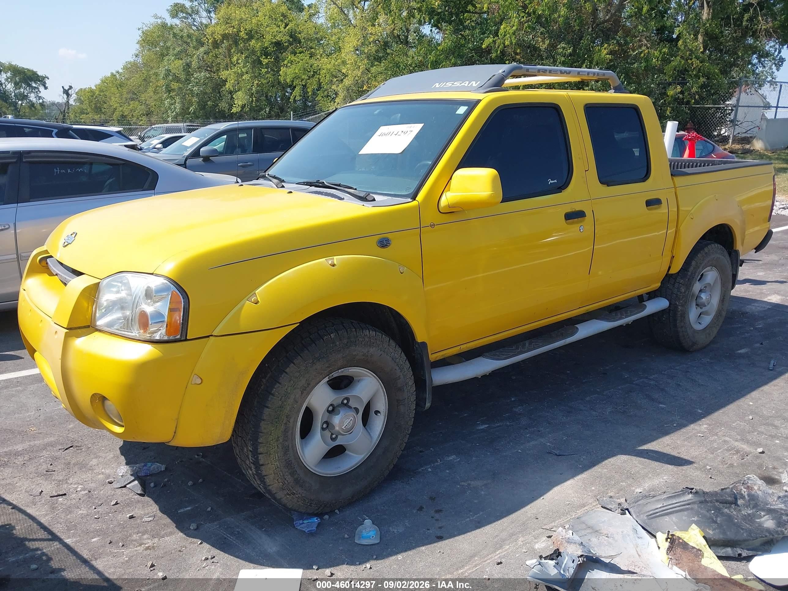 2001 Nissan Frontier Se-v6 Yellow vin: 1N6ED27T41C349617